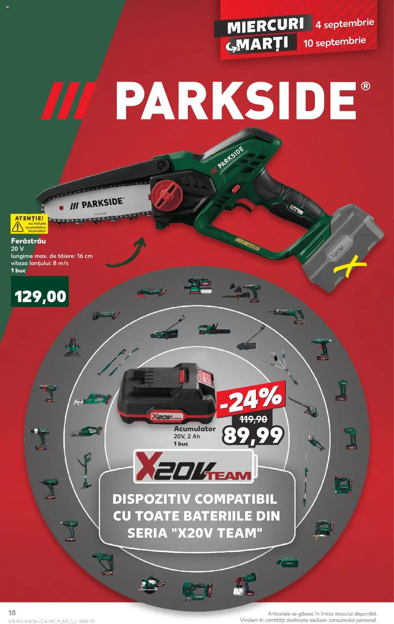 Catalog Kaufland 4 - 10 Septembrie 2024 | Pagina 18