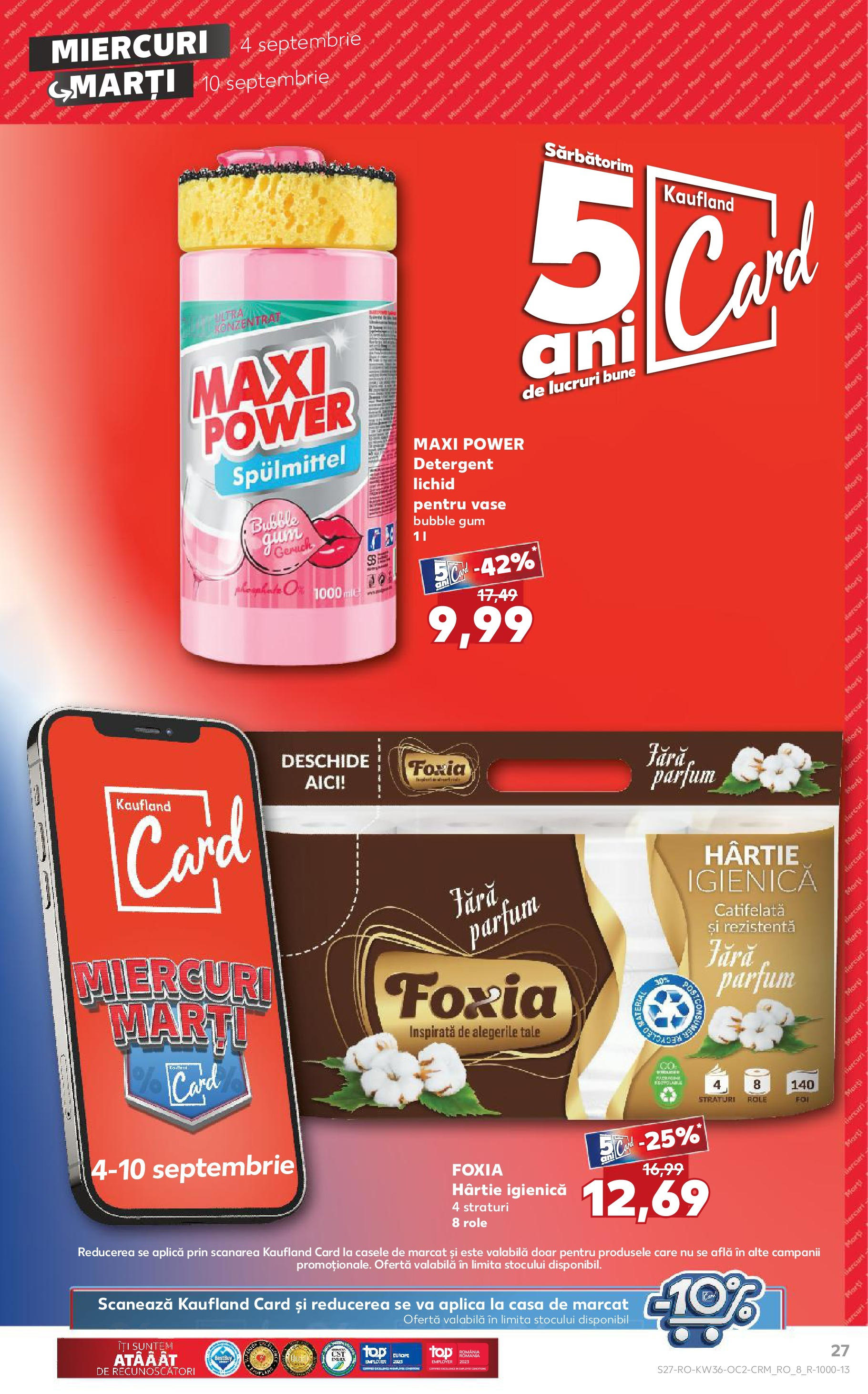 Catalog Kaufland 4 - 10 Septembrie 2024 | Pagina 27