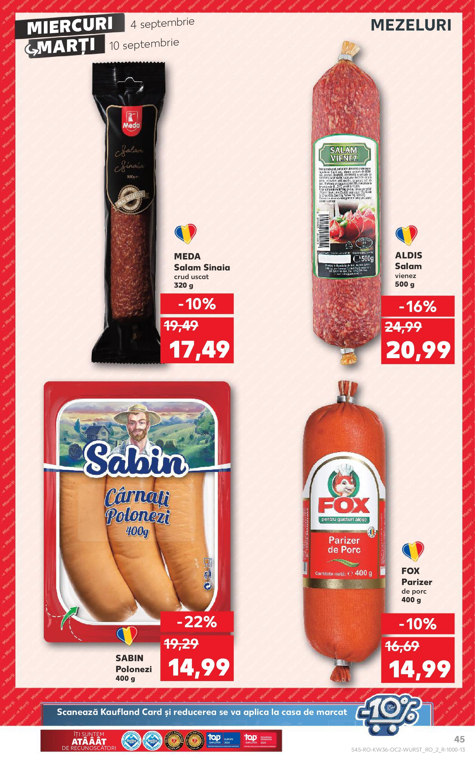 Catalog Kaufland 4 - 10 Septembrie 2024 | Pagina 45