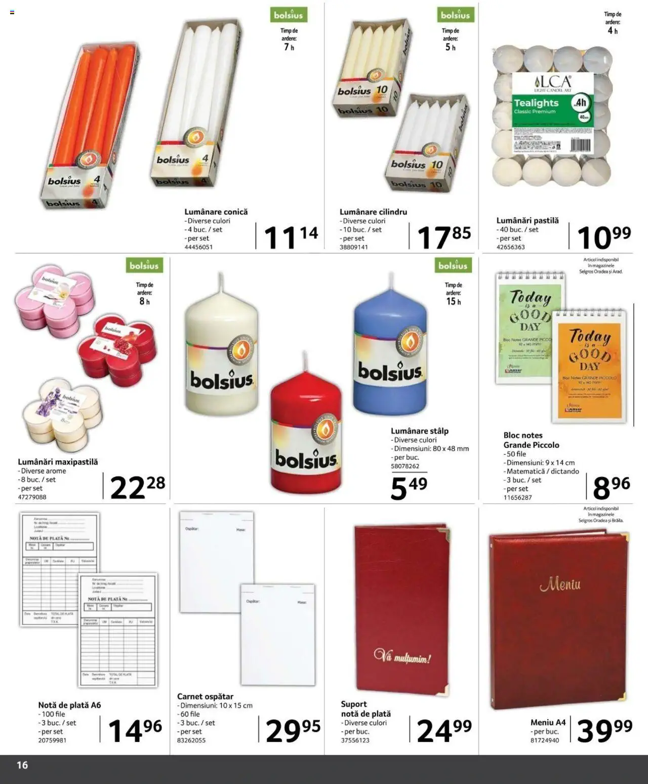 Catalog Selgros 1 Septembrie - 17 Octombrie 2024 | Pagina 16