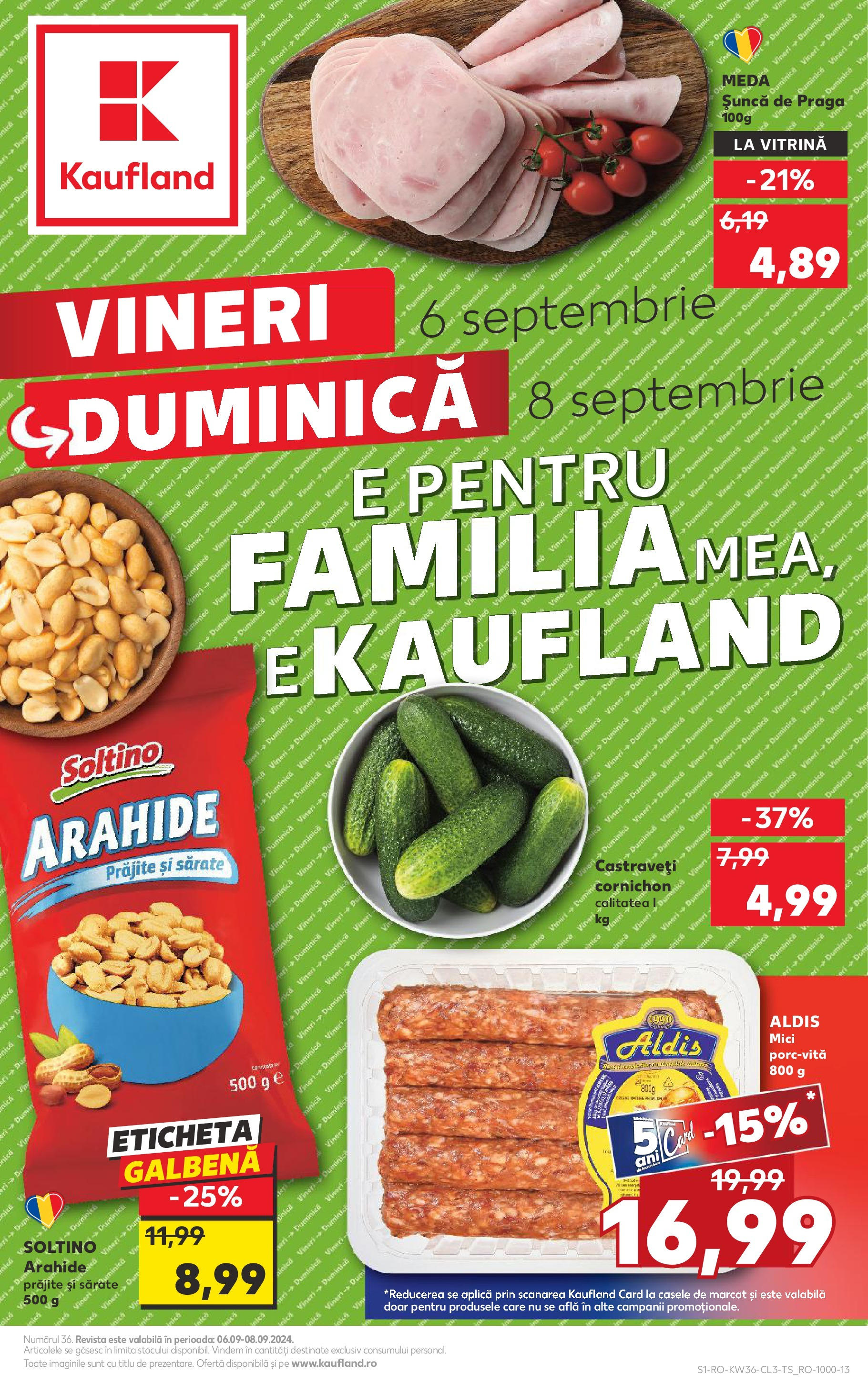 Catalog Kaufland 6 - 8 Septembrie 2024 | Pagina 1