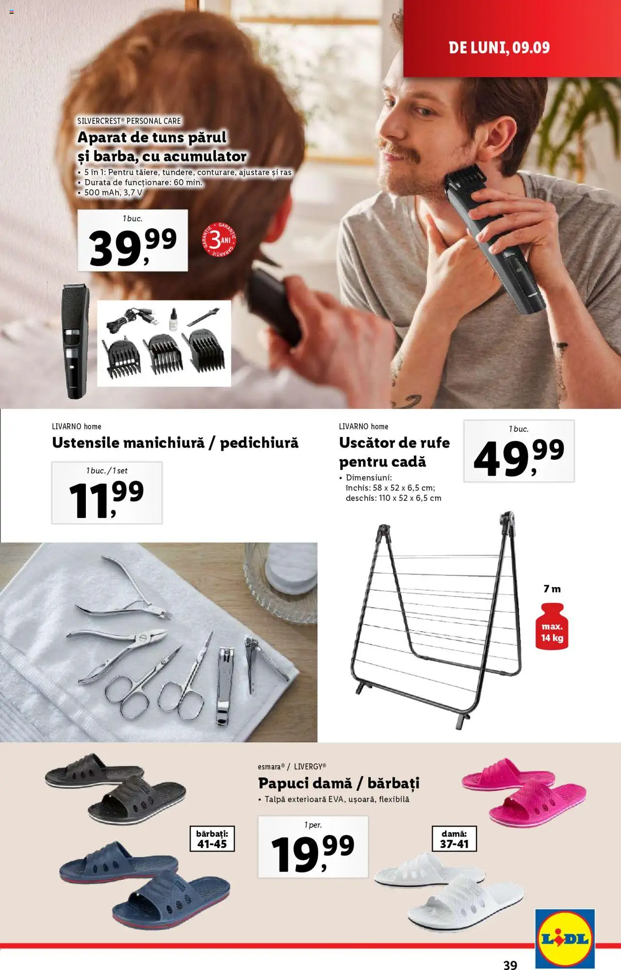 Catalog LIDL 9 - 15 Septembrie 2024 | Pagina 39