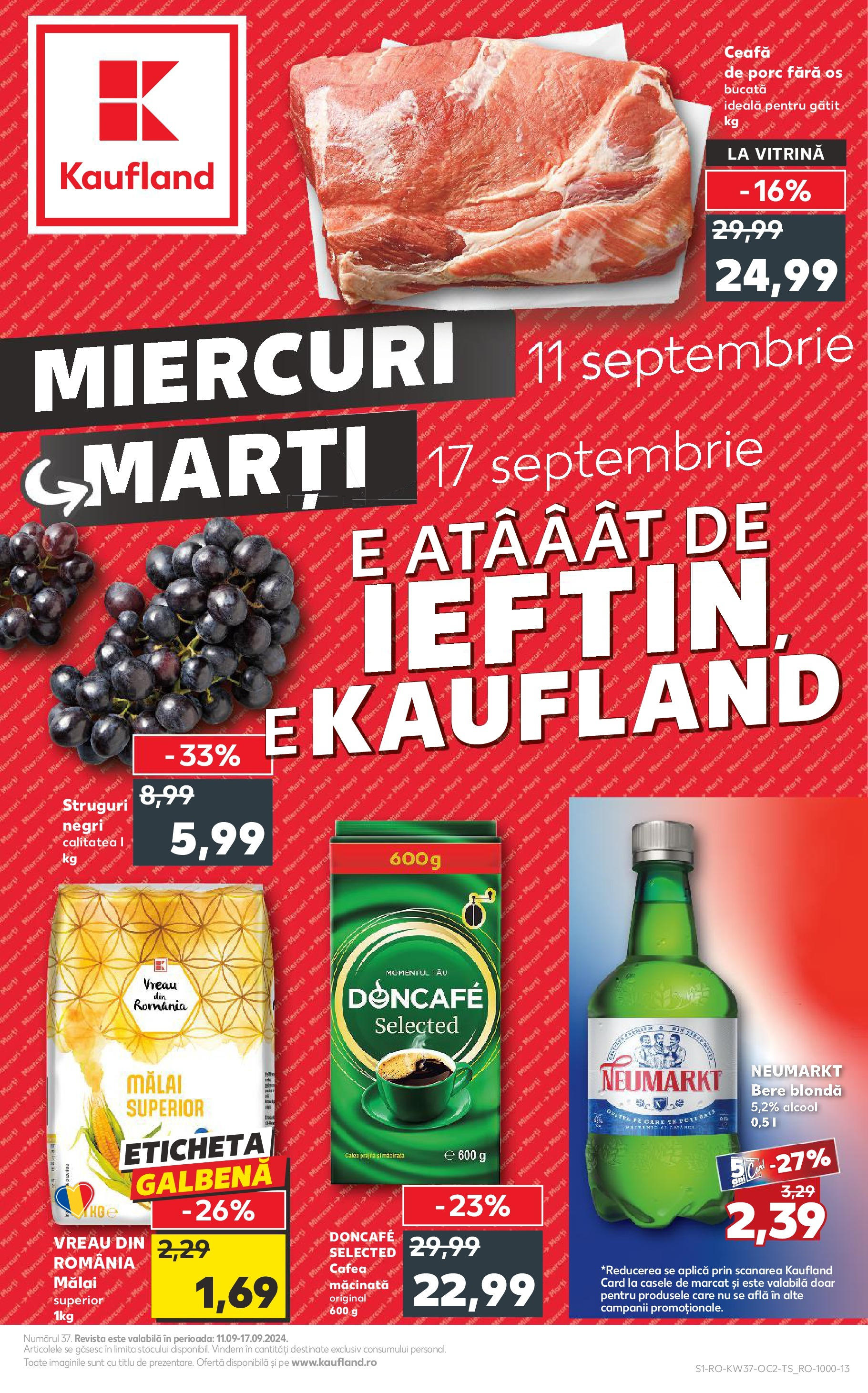 Catalog Kaufland 11 - 17 Septembrie 2024 | Pagina 1