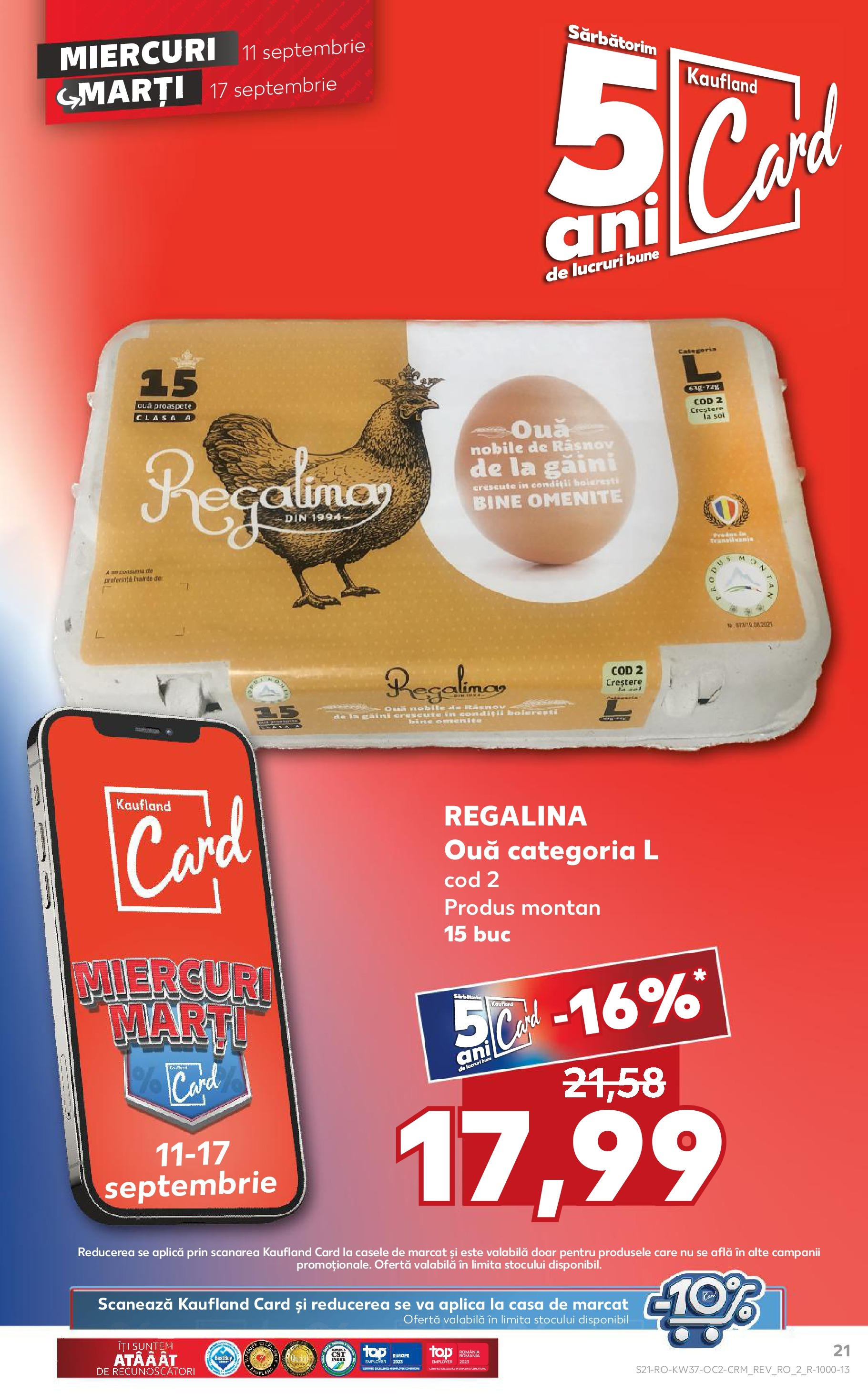 Catalog Kaufland 11 - 17 Septembrie 2024 | Pagina 21
