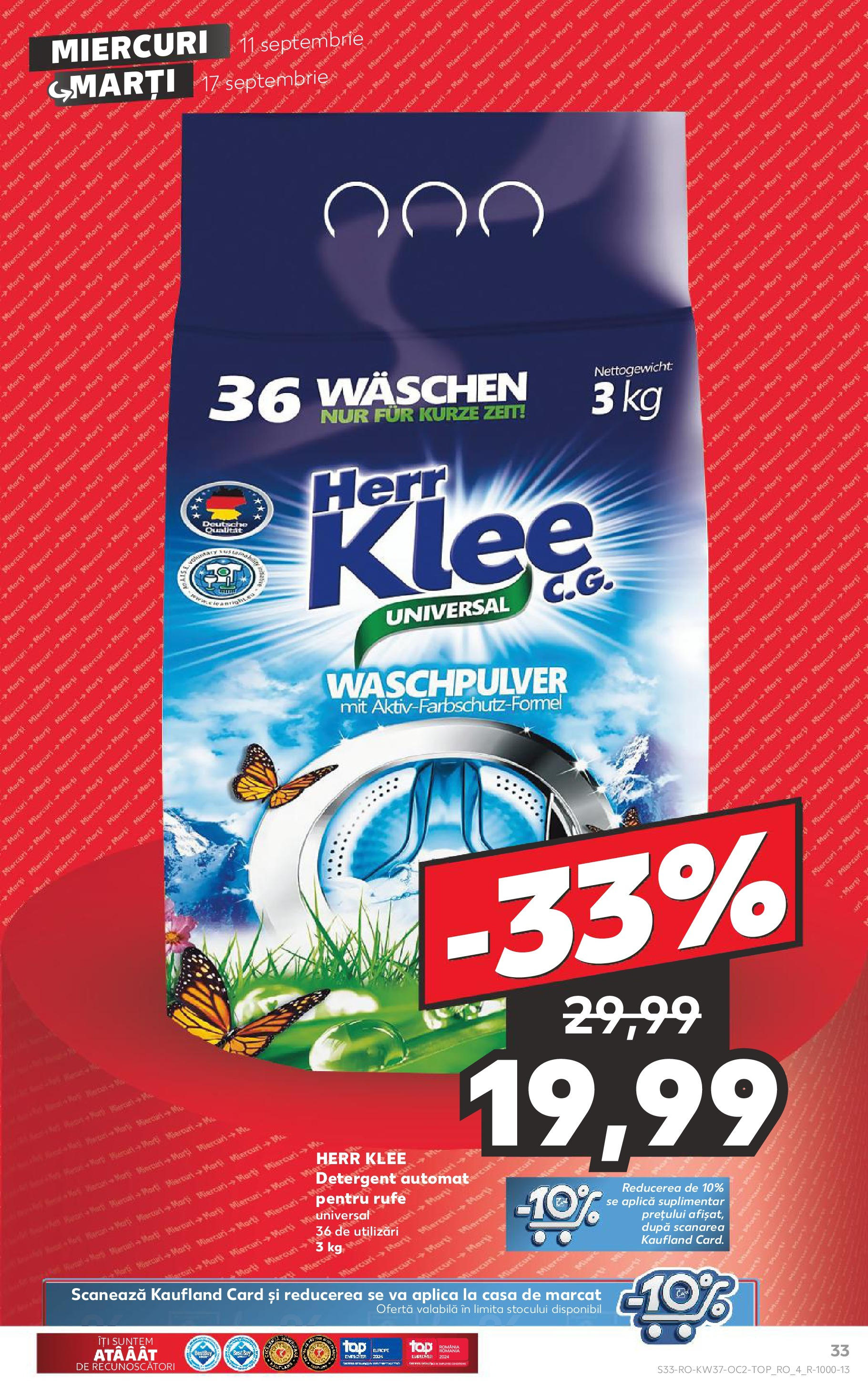 Catalog Kaufland 11 - 17 Septembrie 2024 | Pagina 33