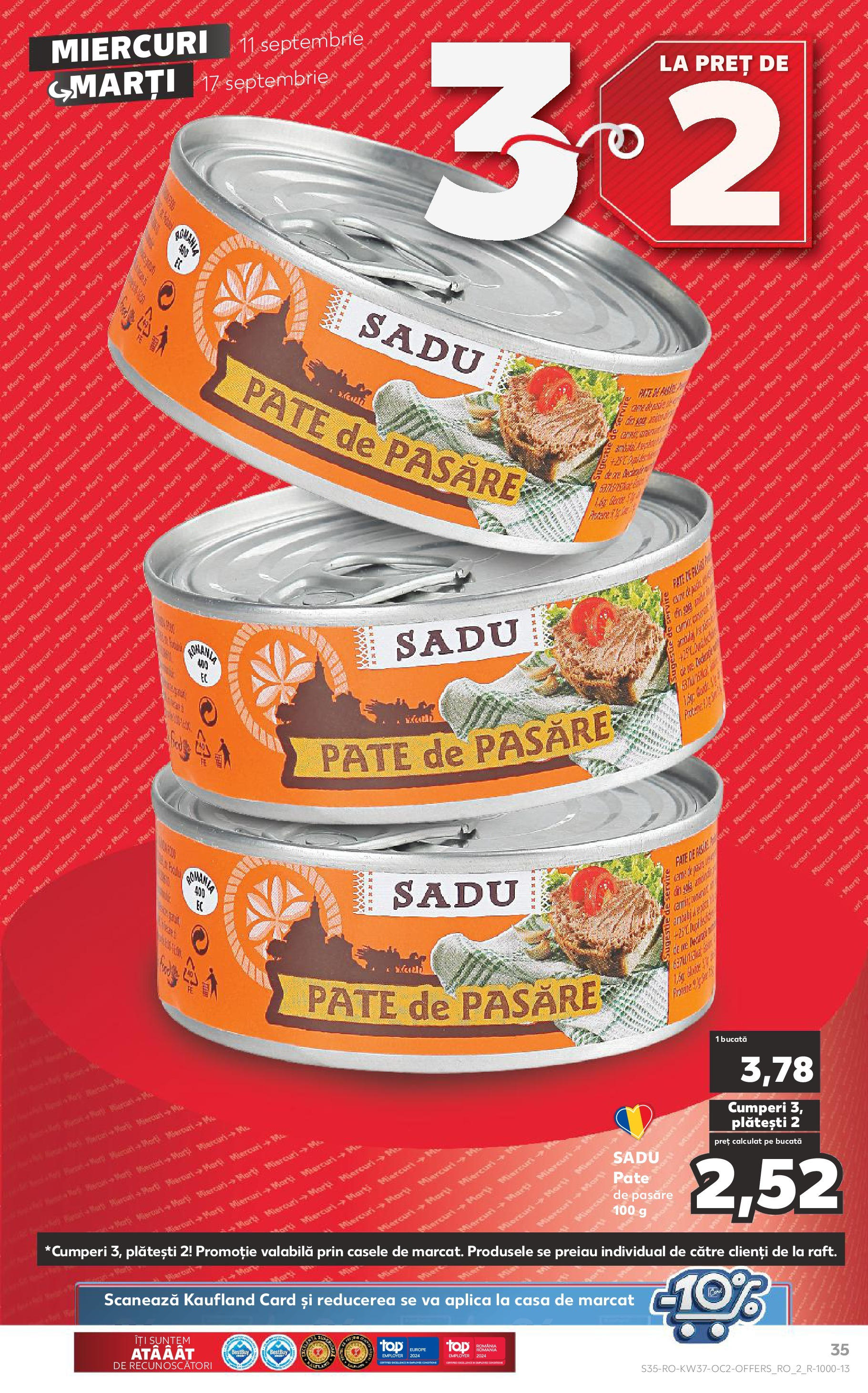 Catalog Kaufland 11 - 17 Septembrie 2024 | Pagina 35
