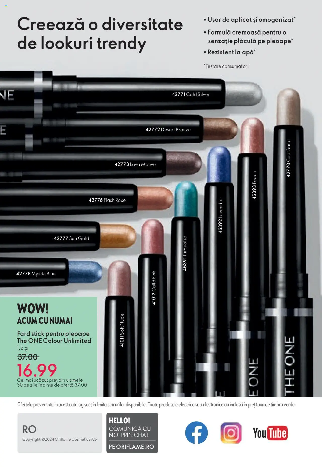 Catalog Oriflame 1 - 19 Octombrie 2024 | Pagina 180