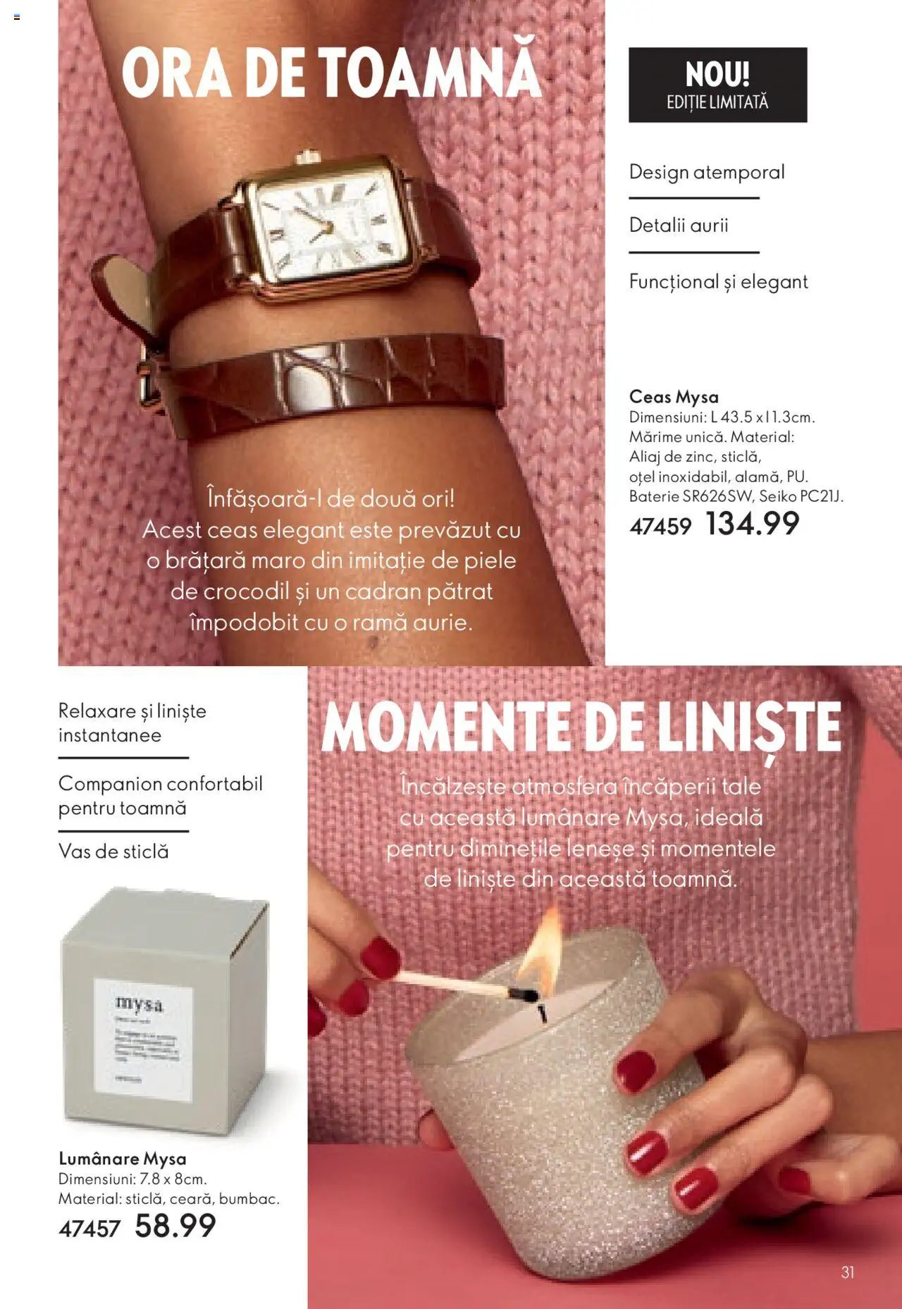 Catalog Oriflame 1 - 19 Octombrie 2024 | Pagina 31