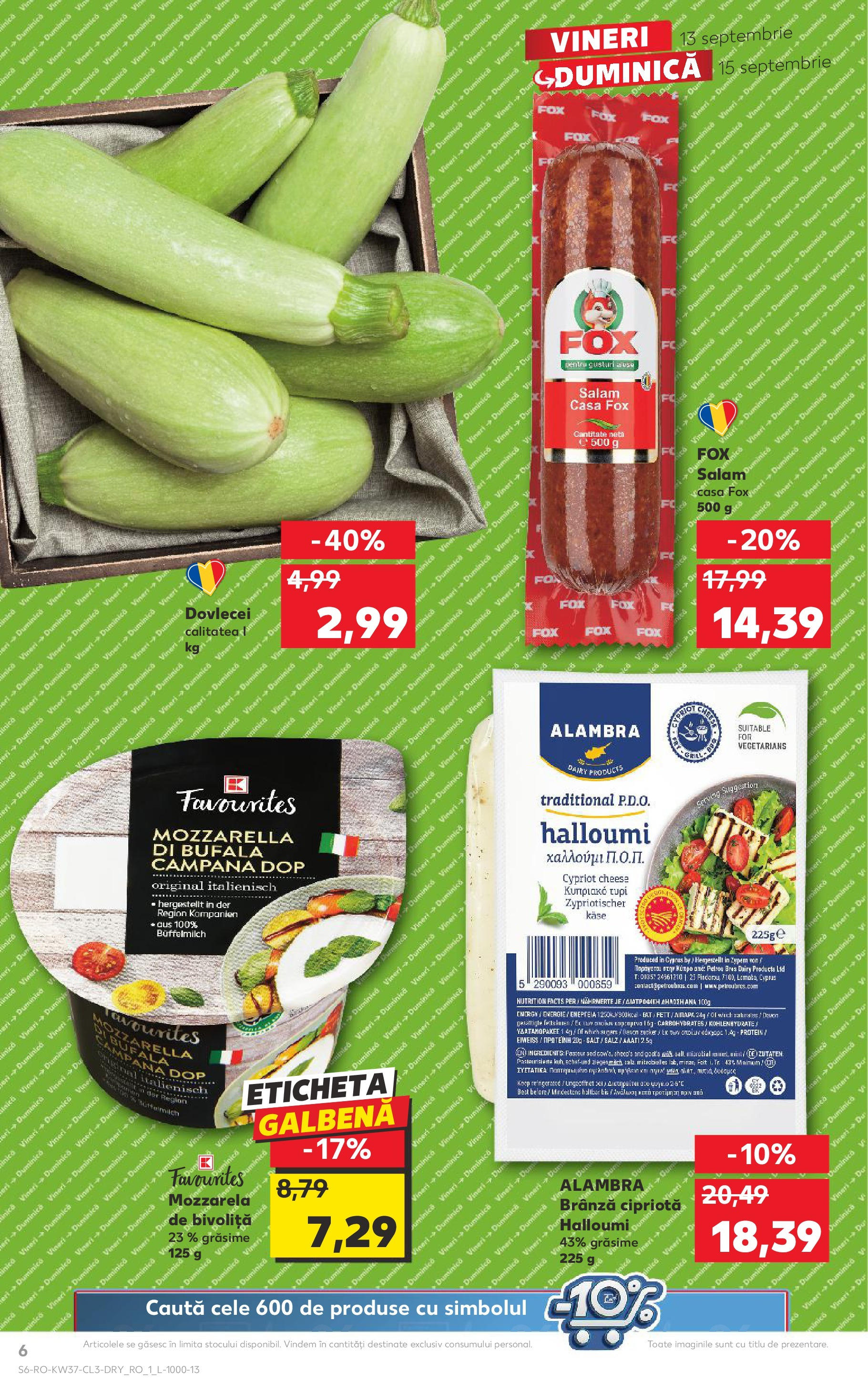 Catalog Kaufland 13 - 15 Septembrie 2024 | Pagina 6