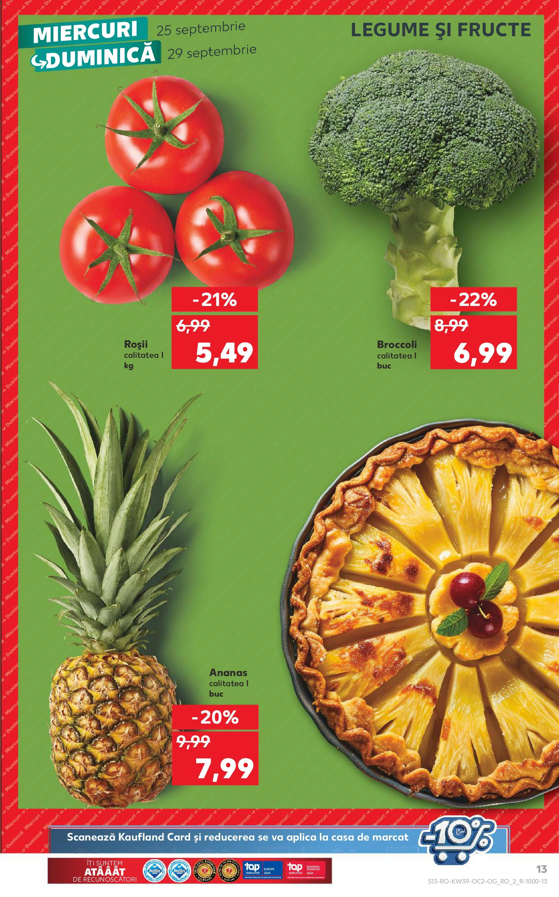 Catalog Kaufland 25 Septembrie - 1 Octombrie 2024 | Pagina 13
