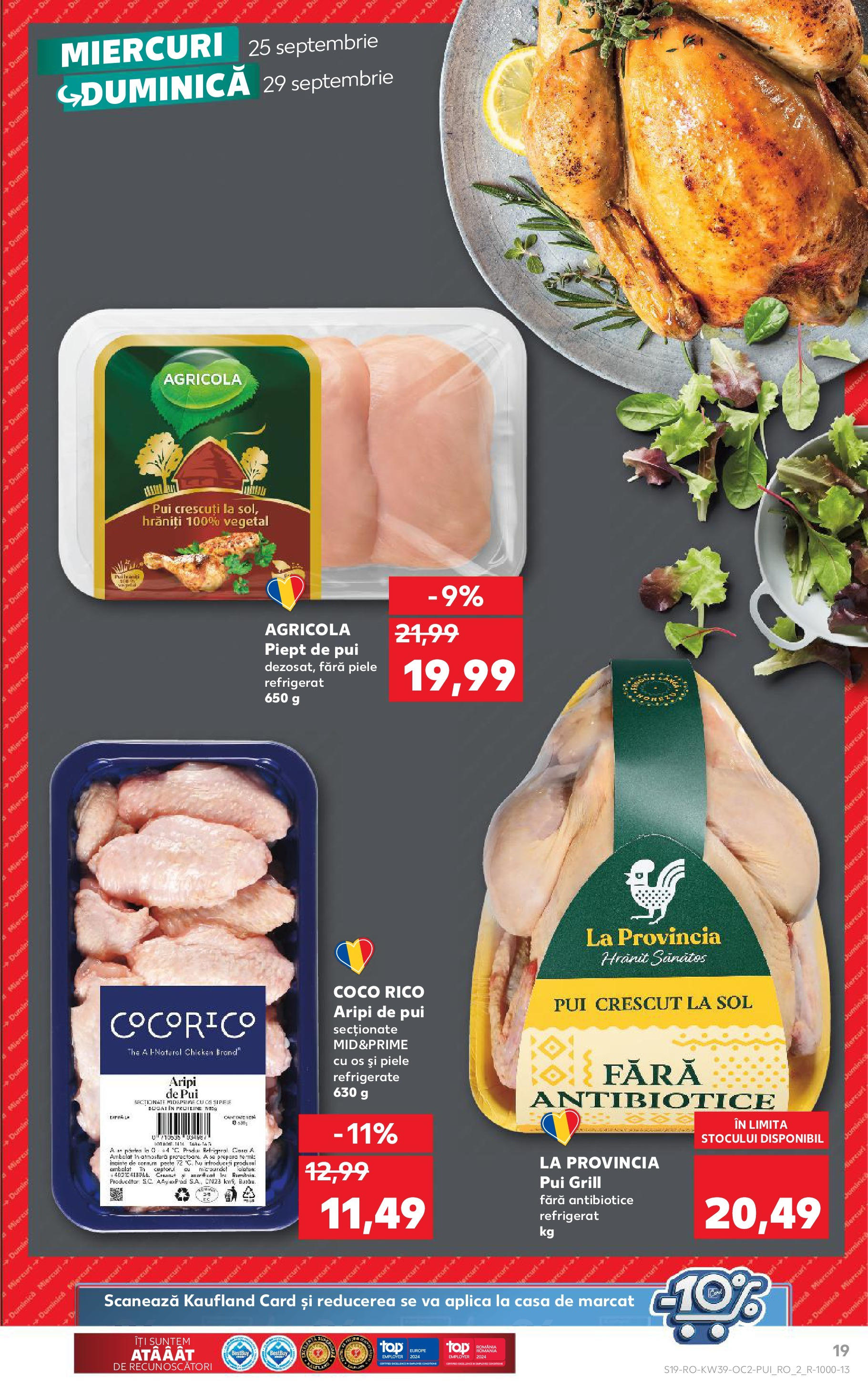 Catalog Kaufland 25 Septembrie - 1 Octombrie 2024 | Pagina 19