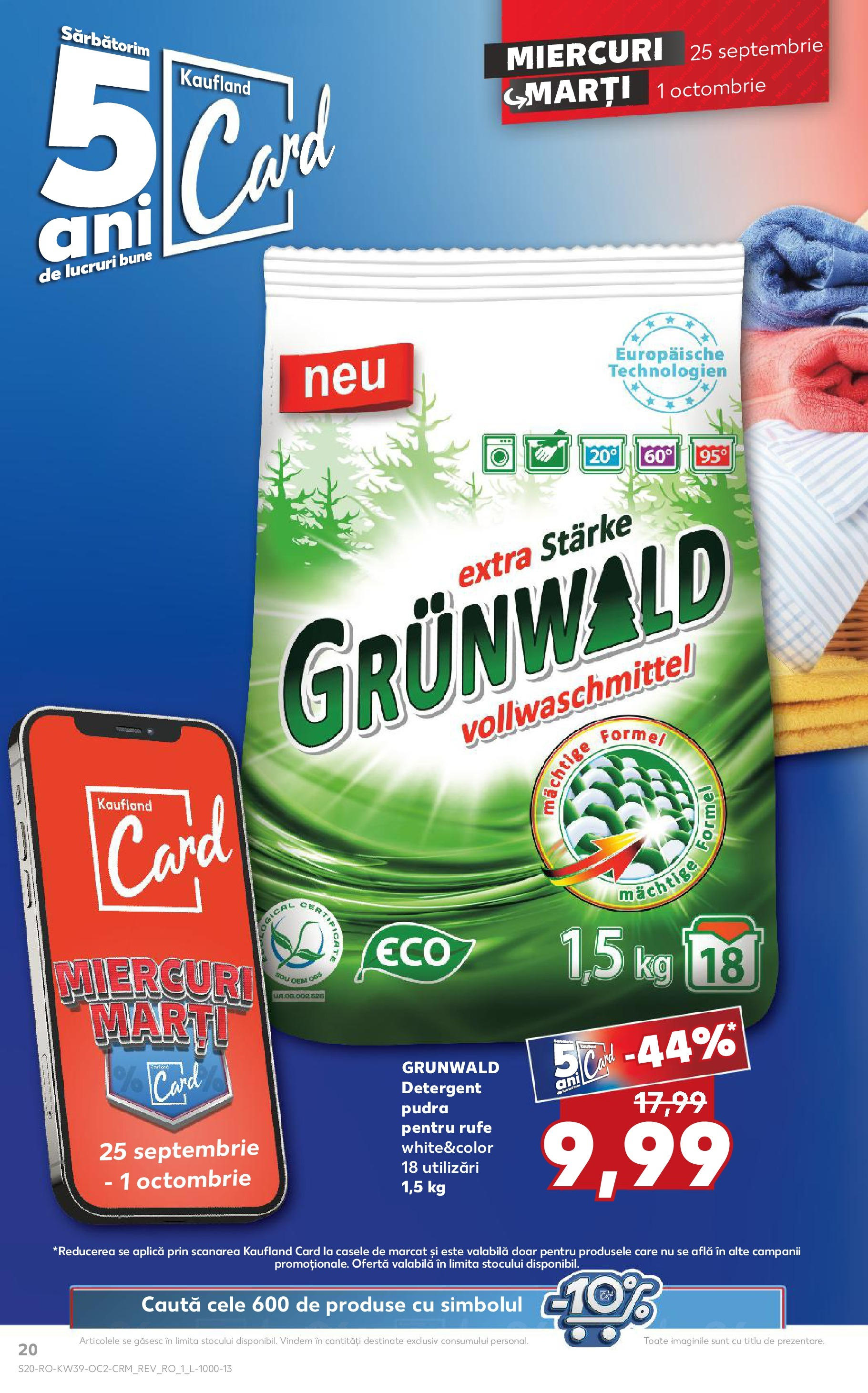 Catalog Kaufland 25 Septembrie - 1 Octombrie 2024 | Pagina 20