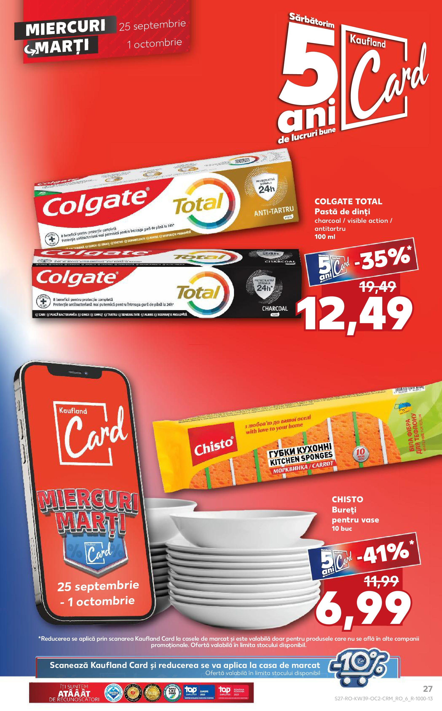 Catalog Kaufland 25 Septembrie - 1 Octombrie 2024 | Pagina 27