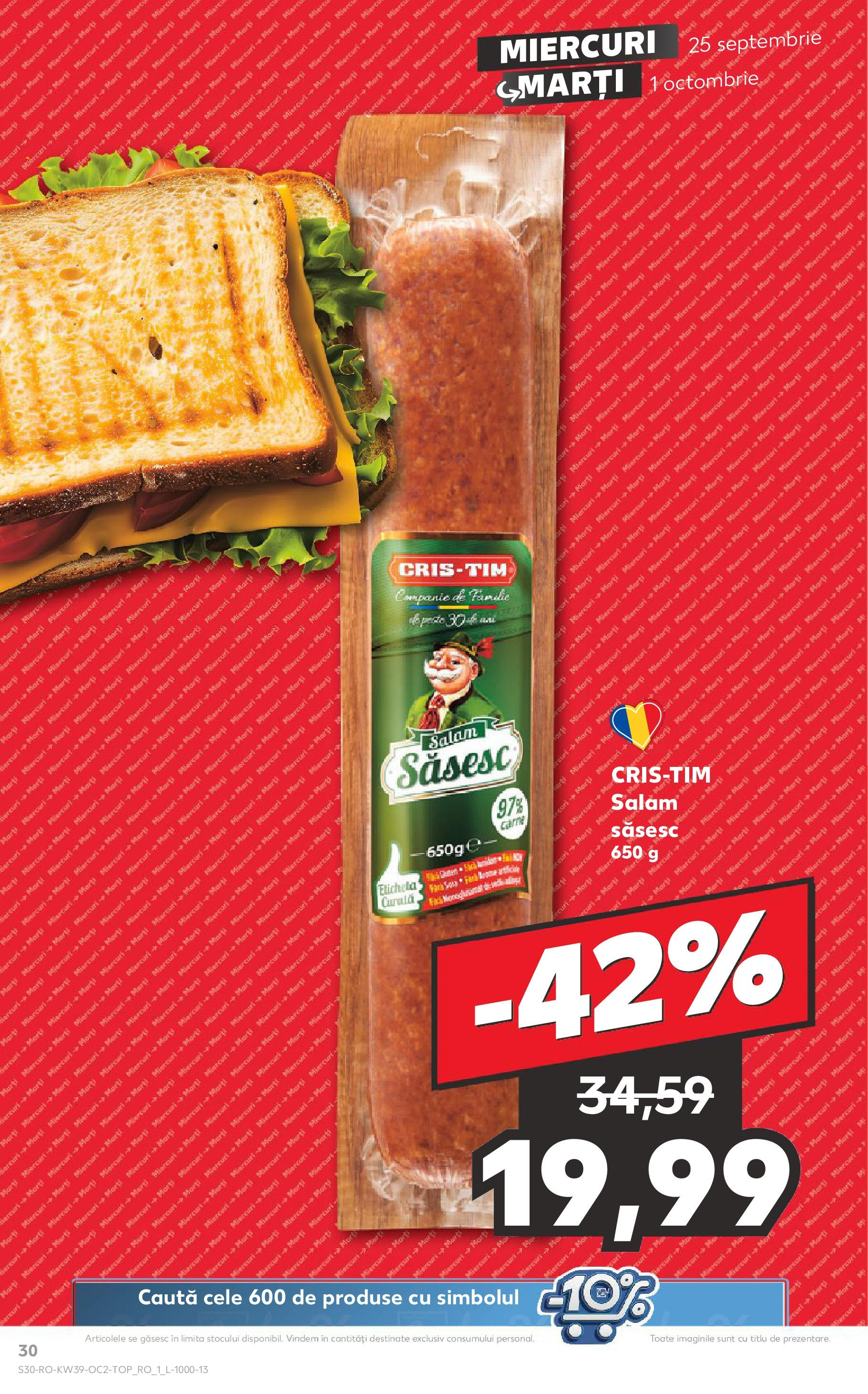 Catalog Kaufland 25 Septembrie - 1 Octombrie 2024 | Pagina 30