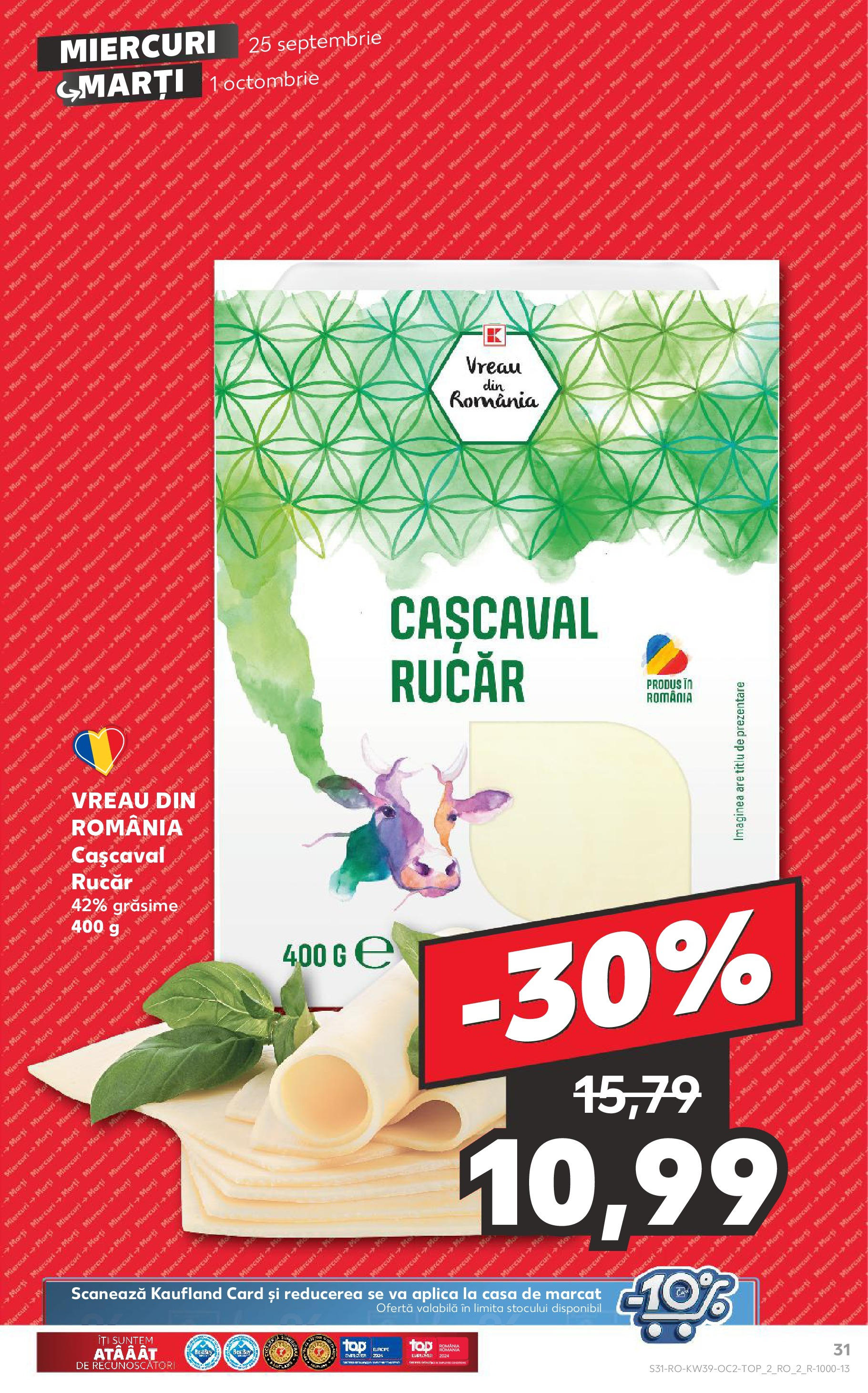 Catalog Kaufland 25 Septembrie - 1 Octombrie 2024 | Pagina 31