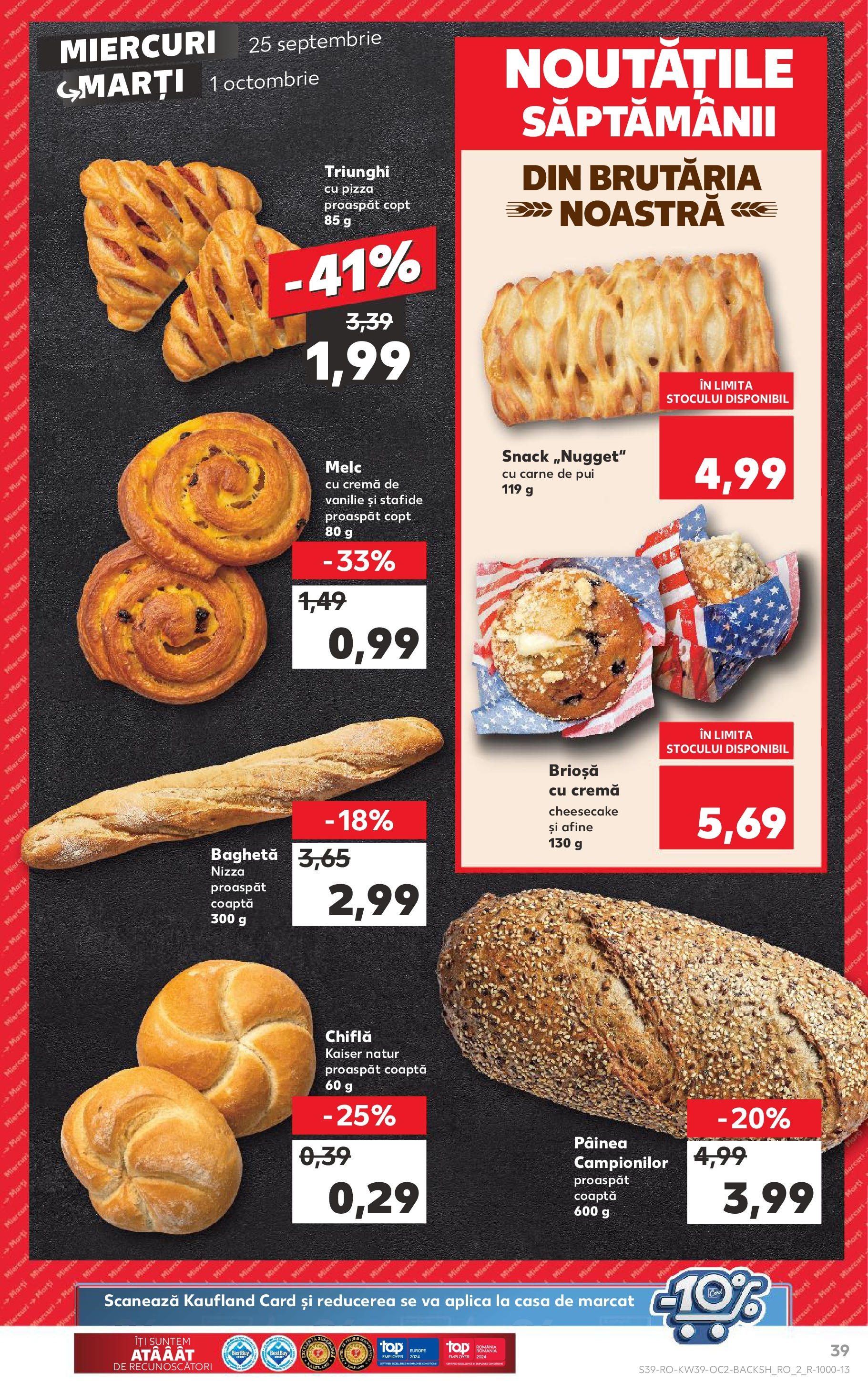 Catalog Kaufland 25 Septembrie - 1 Octombrie 2024 | Pagina 39