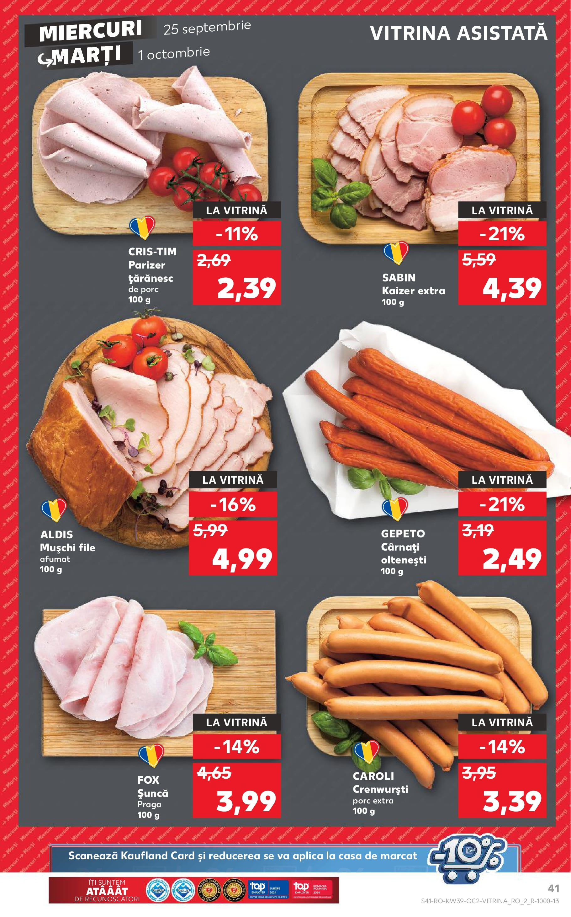Catalog Kaufland 25 Septembrie - 1 Octombrie 2024 | Pagina 41