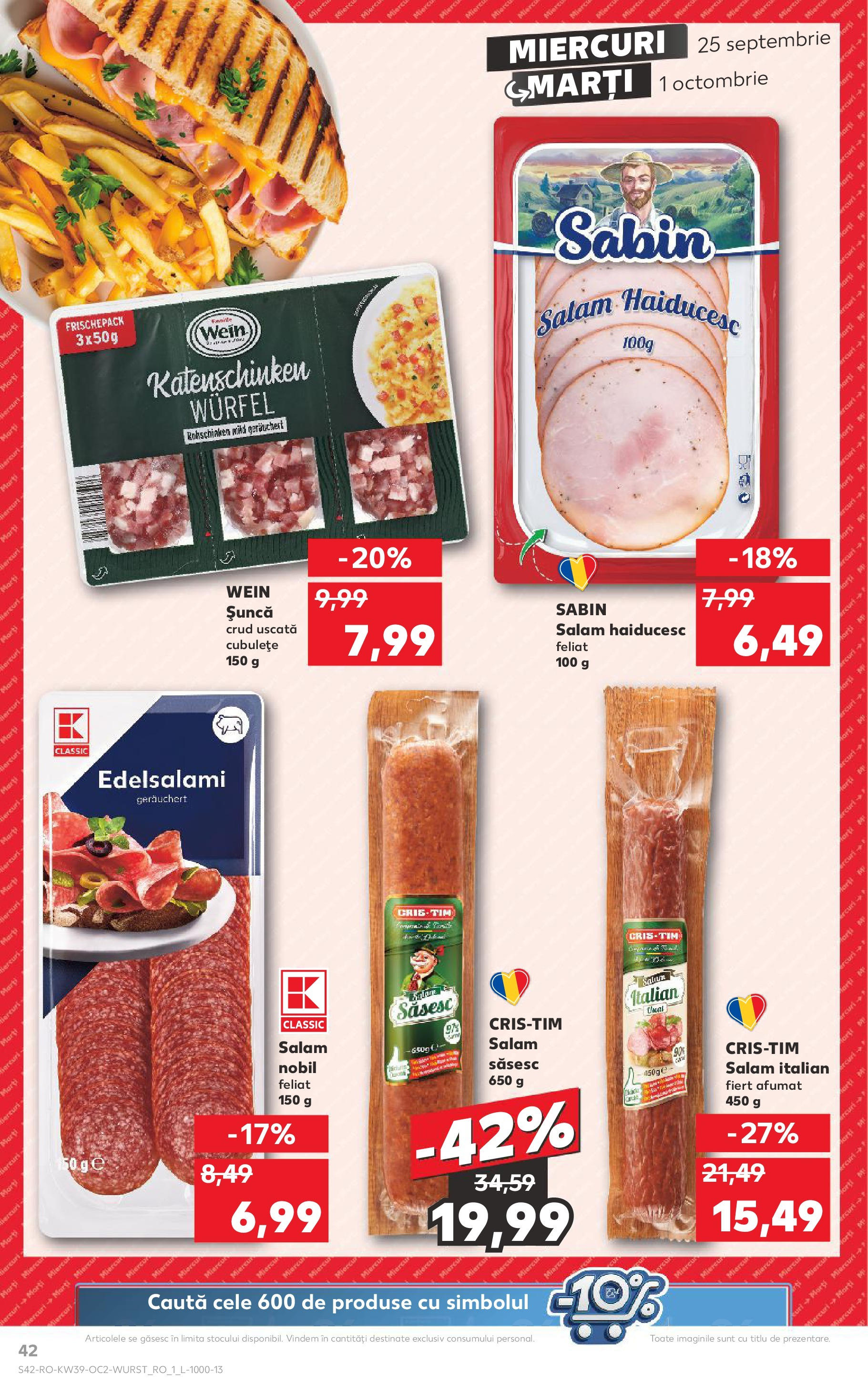 Catalog Kaufland 25 Septembrie - 1 Octombrie 2024 | Pagina 42