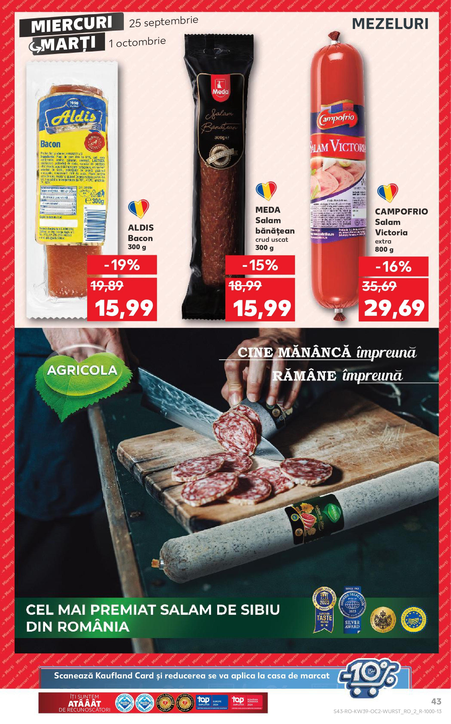 Catalog Kaufland 25 Septembrie - 1 Octombrie 2024 | Pagina 43