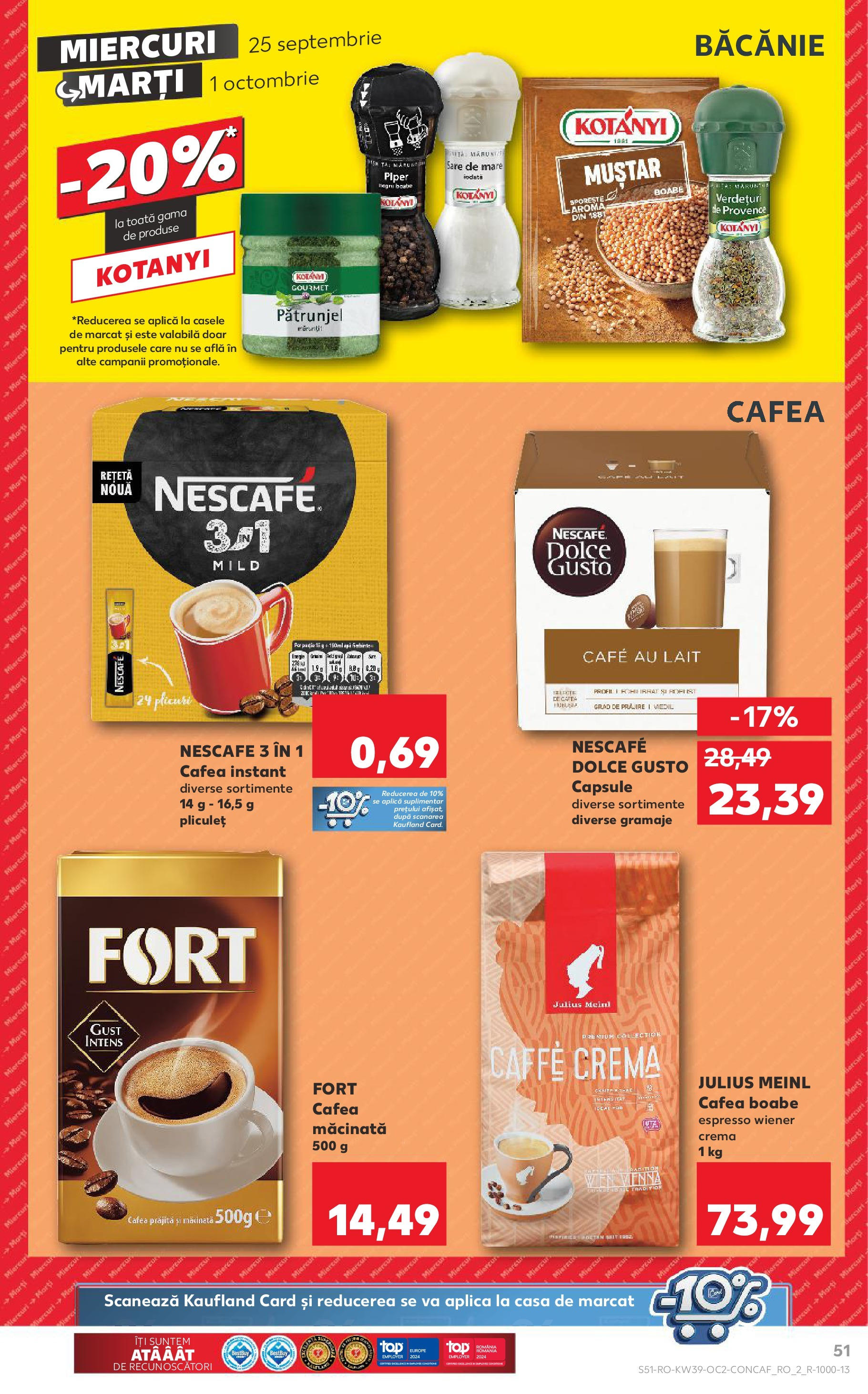 Catalog Kaufland 25 Septembrie - 1 Octombrie 2024 | Pagina 51