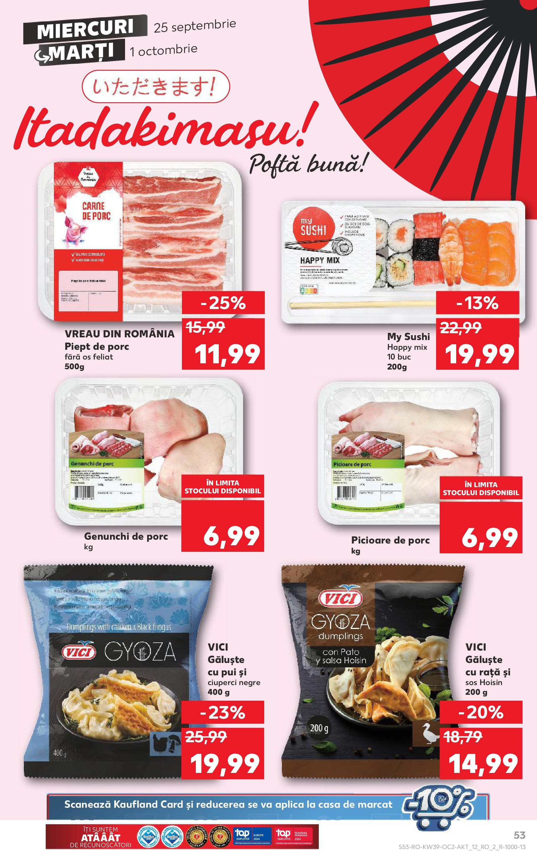Catalog Kaufland 25 Septembrie - 1 Octombrie 2024 | Pagina 53