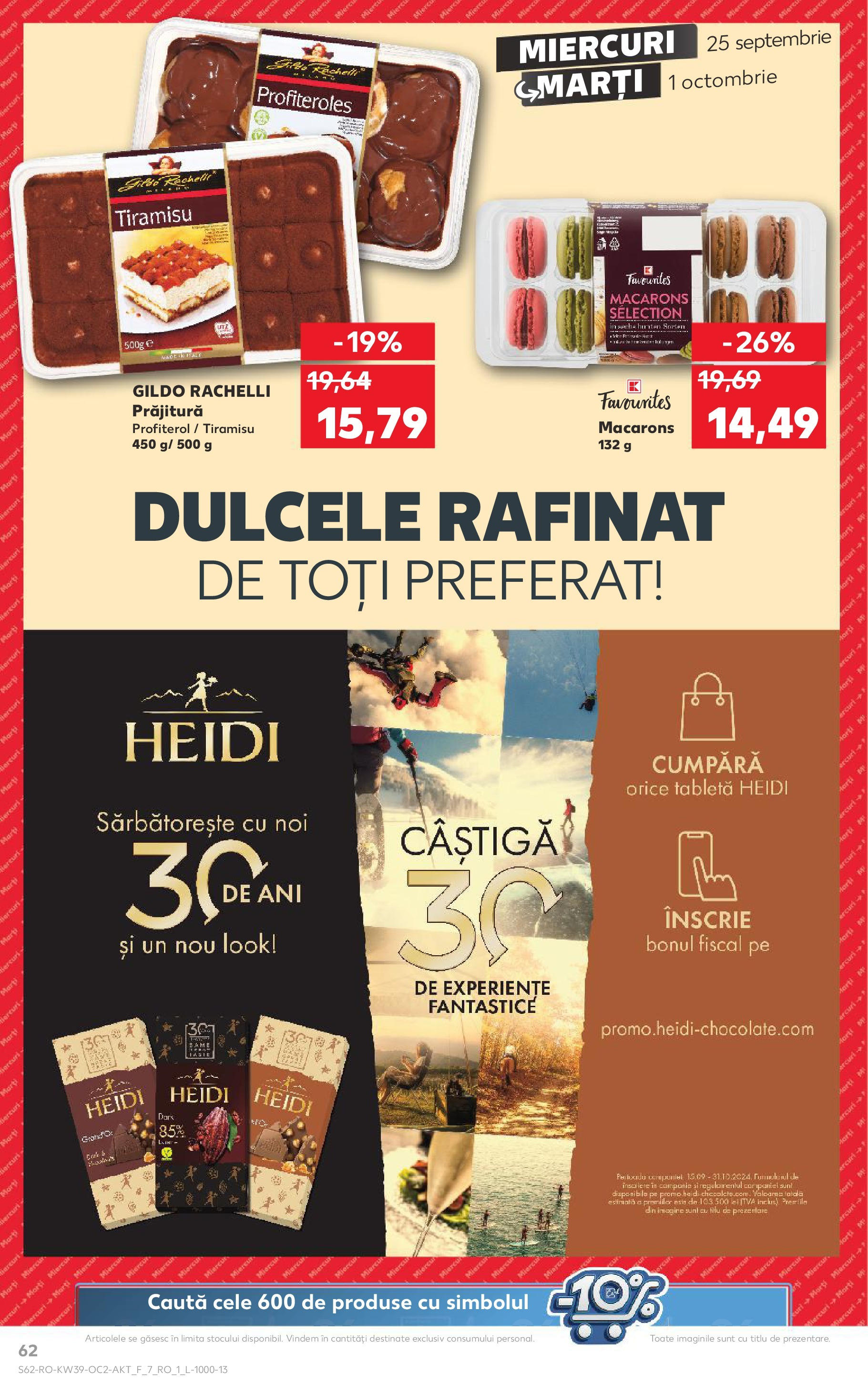 Catalog Kaufland 25 Septembrie - 1 Octombrie 2024 | Pagina 62