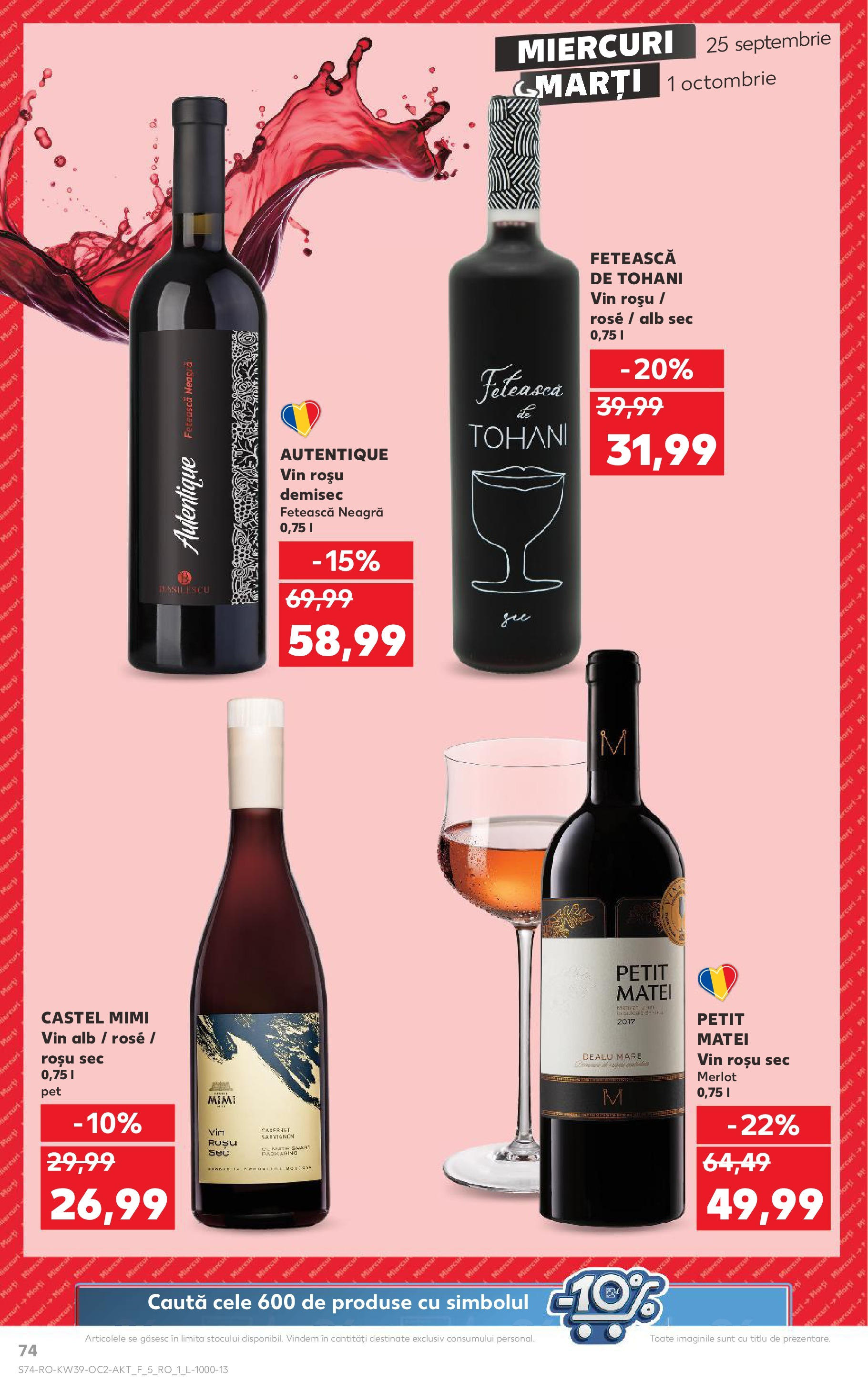 Catalog Kaufland 25 Septembrie - 1 Octombrie 2024 | Pagina 74