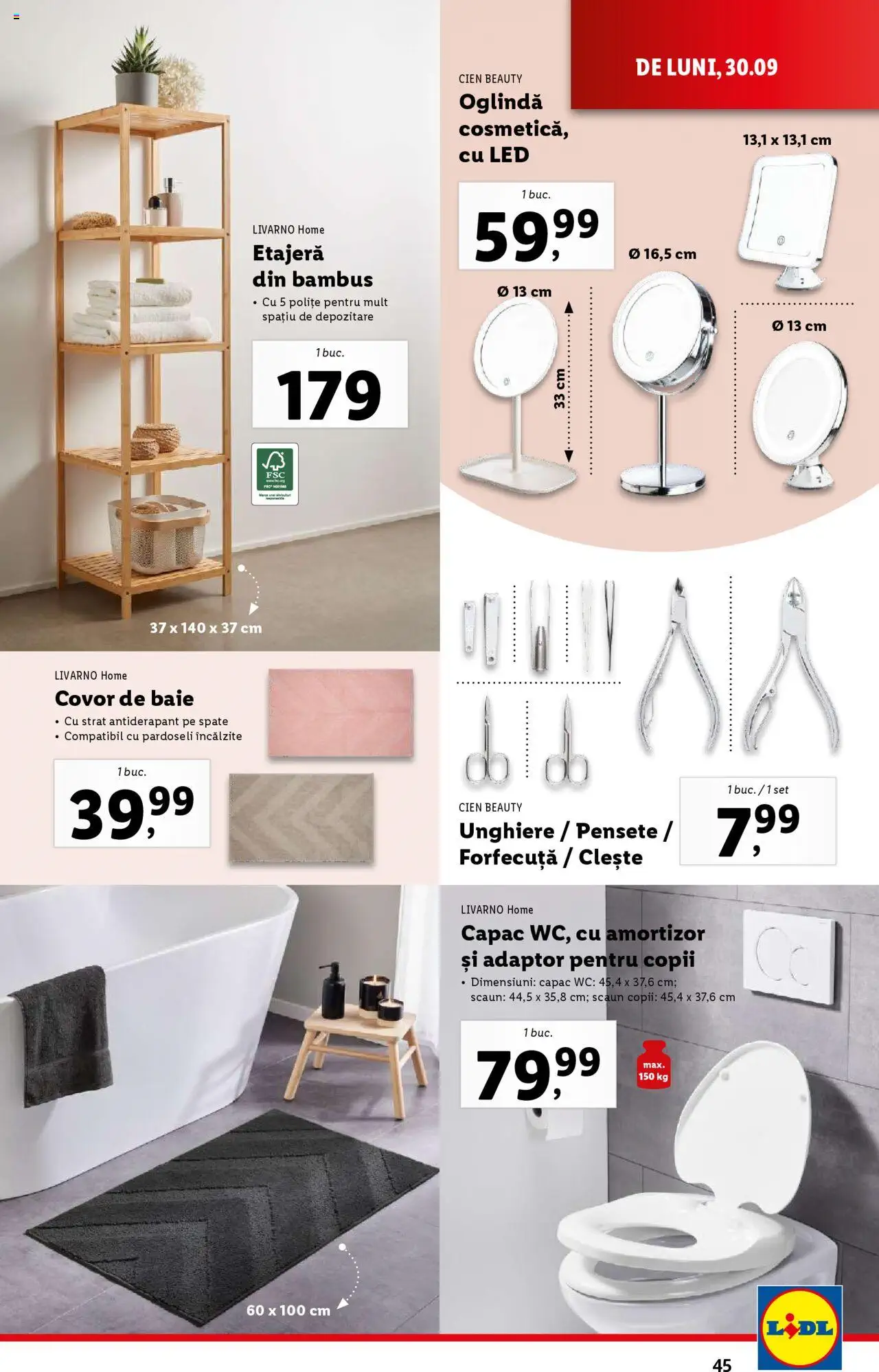 Catalog LIDL 30 Septembrie - 6 Octombrie 2024 | Pagina 45