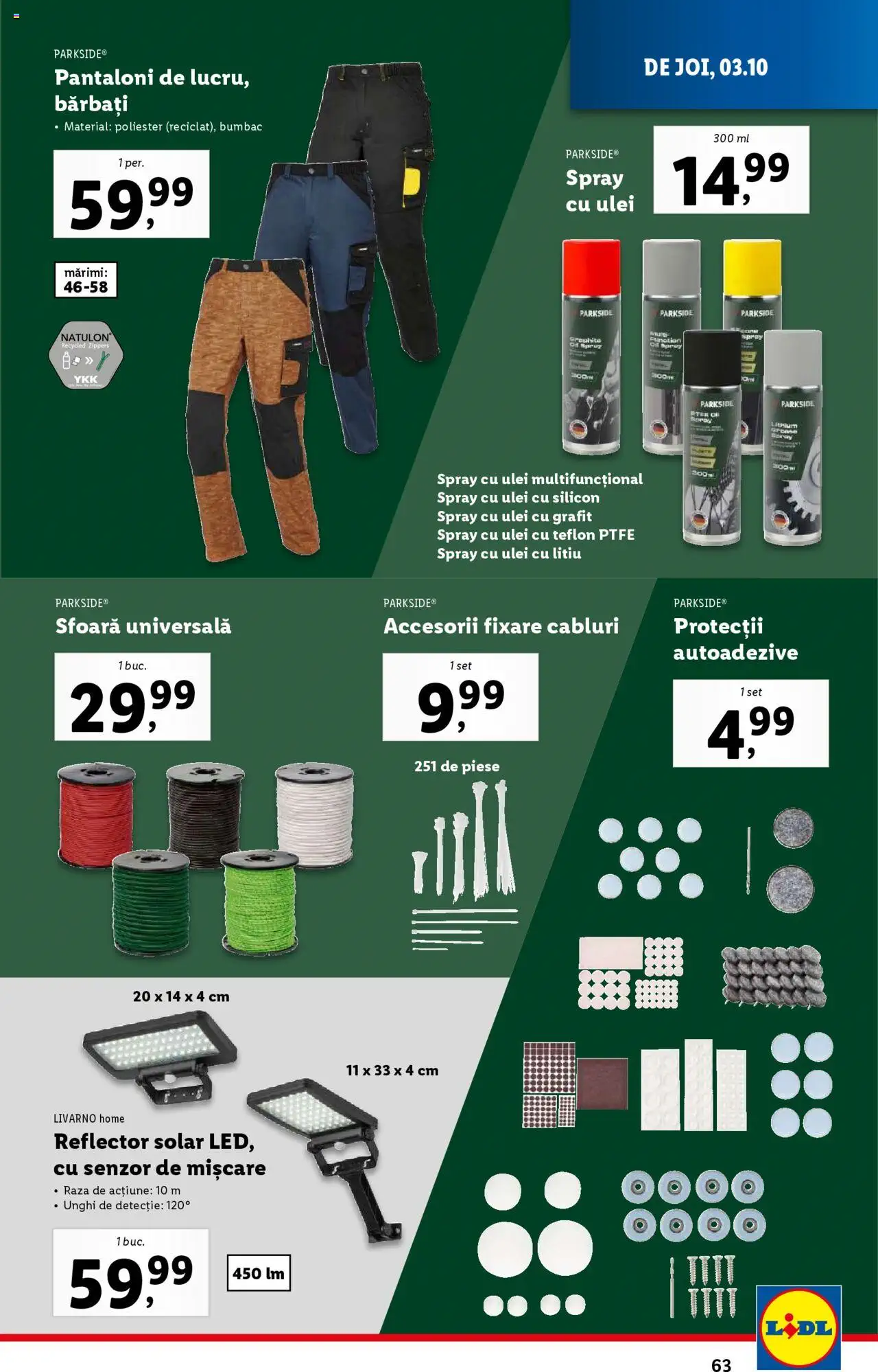 Catalog LIDL 30 Septembrie - 6 Octombrie 2024 | Pagina 63
