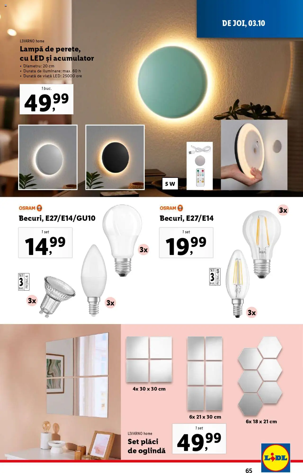 Catalog LIDL 30 Septembrie - 6 Octombrie 2024 | Pagina 65
