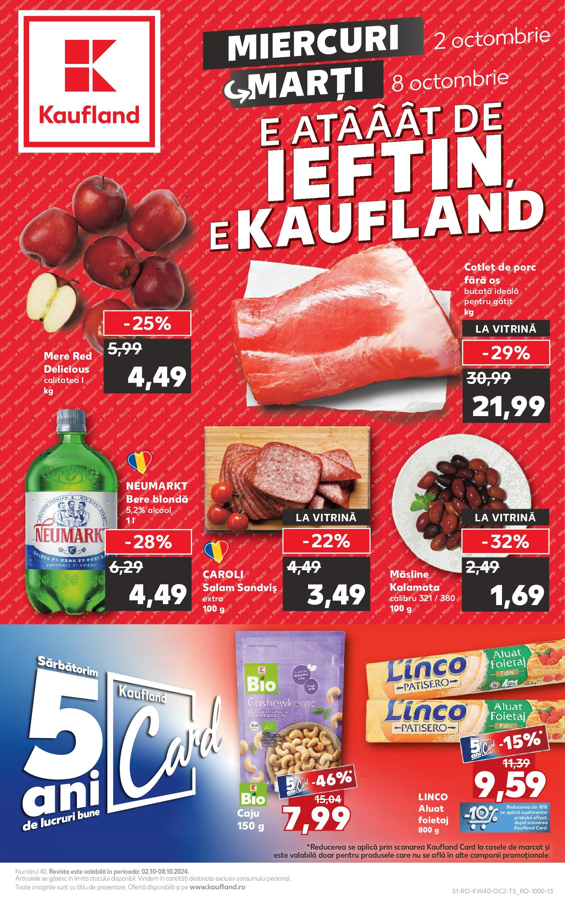 Catalog Kaufland 2 - 8 Octombrie 2024 | Pagina 1