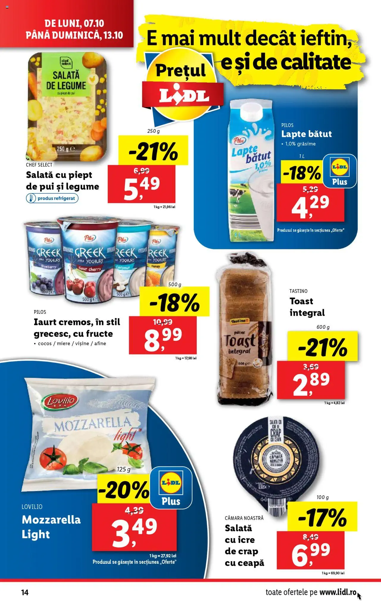 Catalog LIDL 7 - 13 Octombrie 2024 | Pagina 14