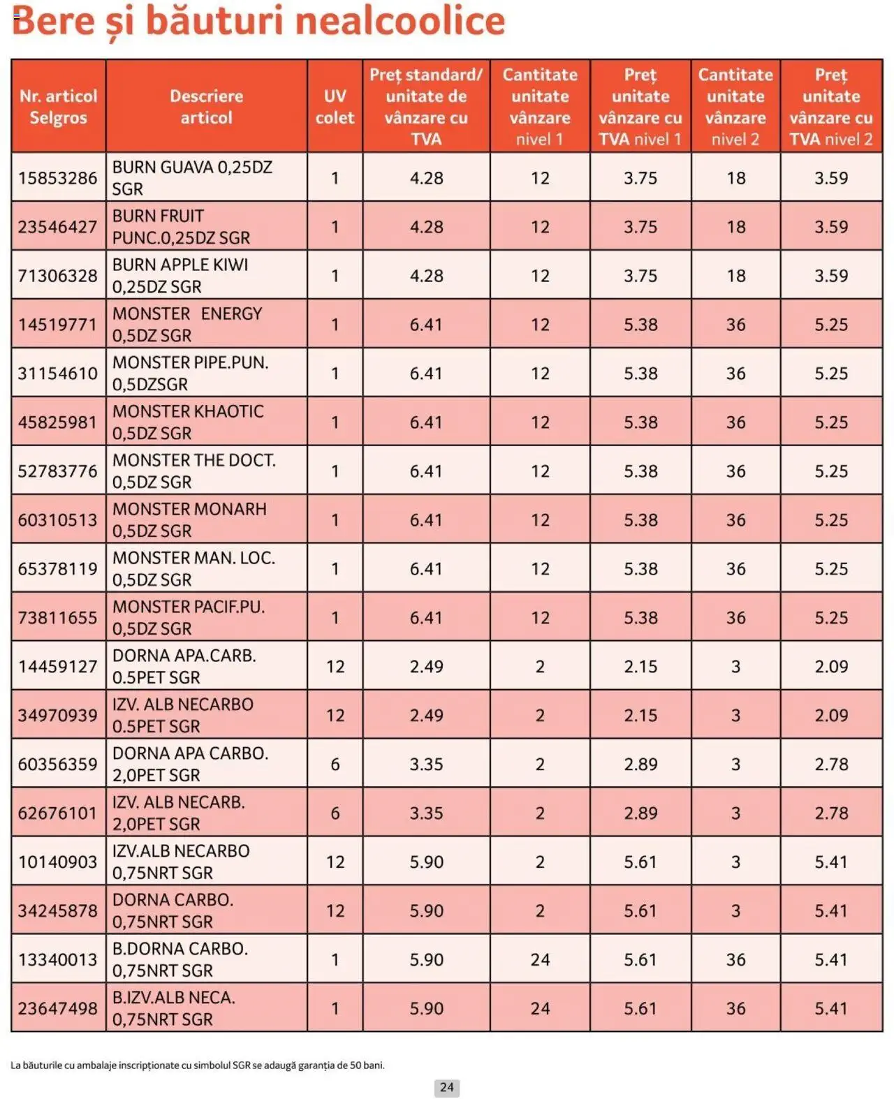 Catalog Selgros 1 - 31 Octombrie 2024 | Pagina 24