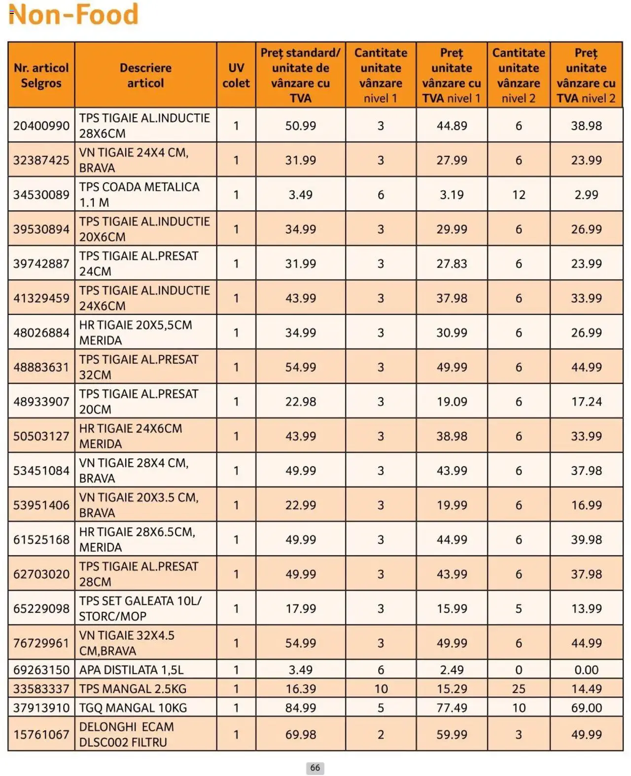 Catalog Selgros 1 - 31 Octombrie 2024 | Pagina 66