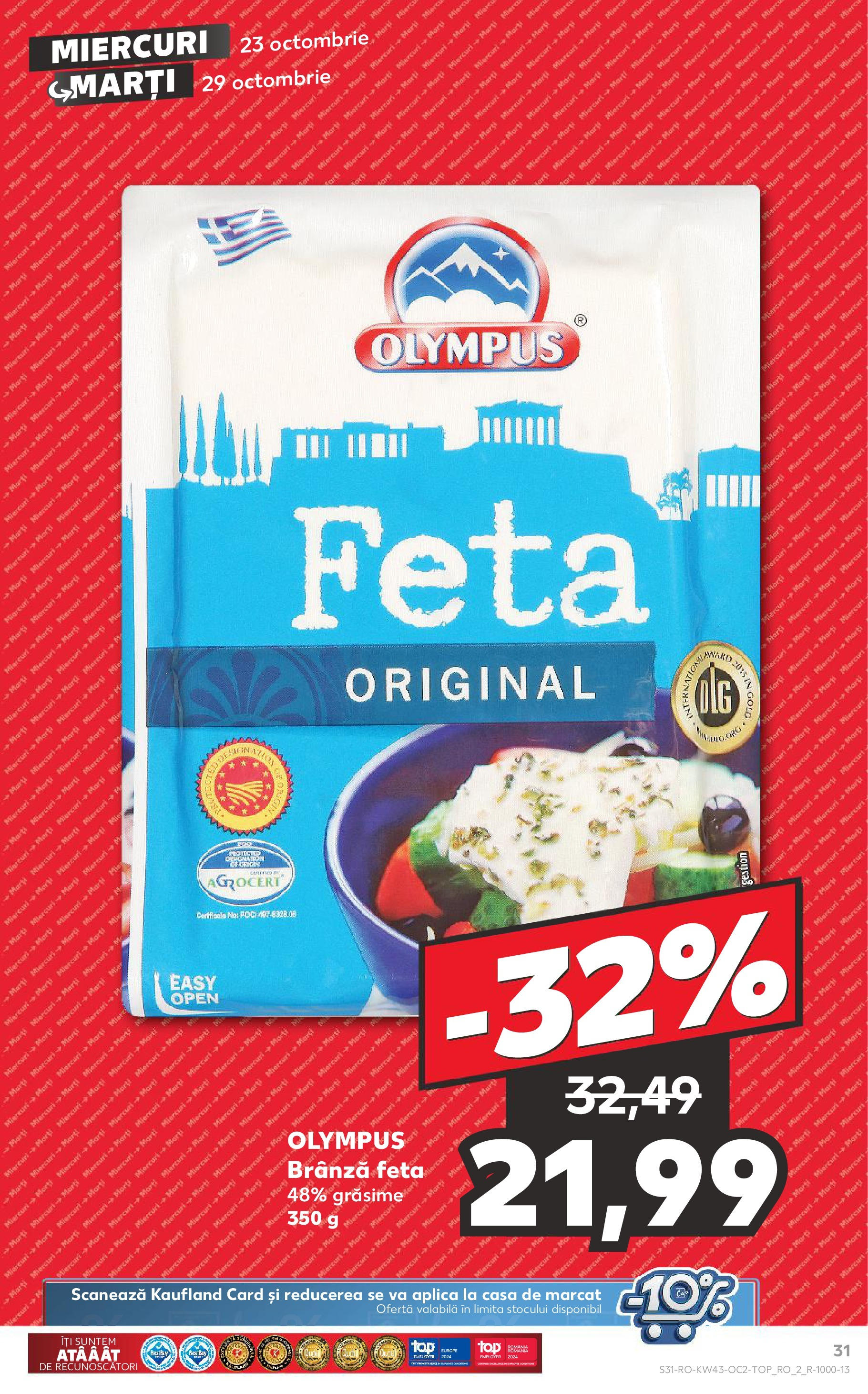 Catalog Kaufland 23 - 29 Octombrie 2024 | Pagina 31