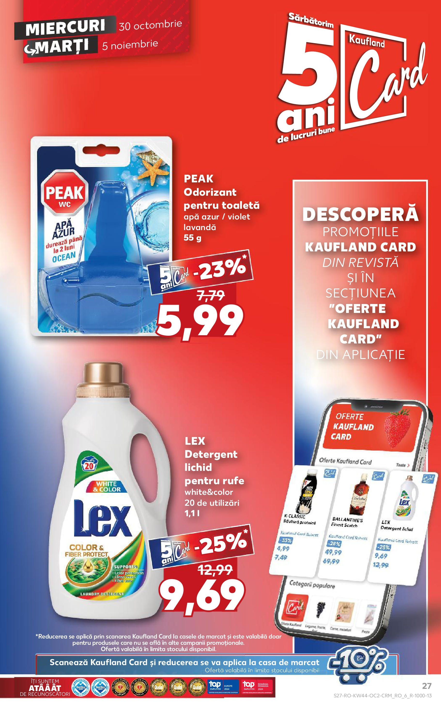Catalog Kaufland 30 Octombrie - 5 Noiembrie 2024 | Pagina 27