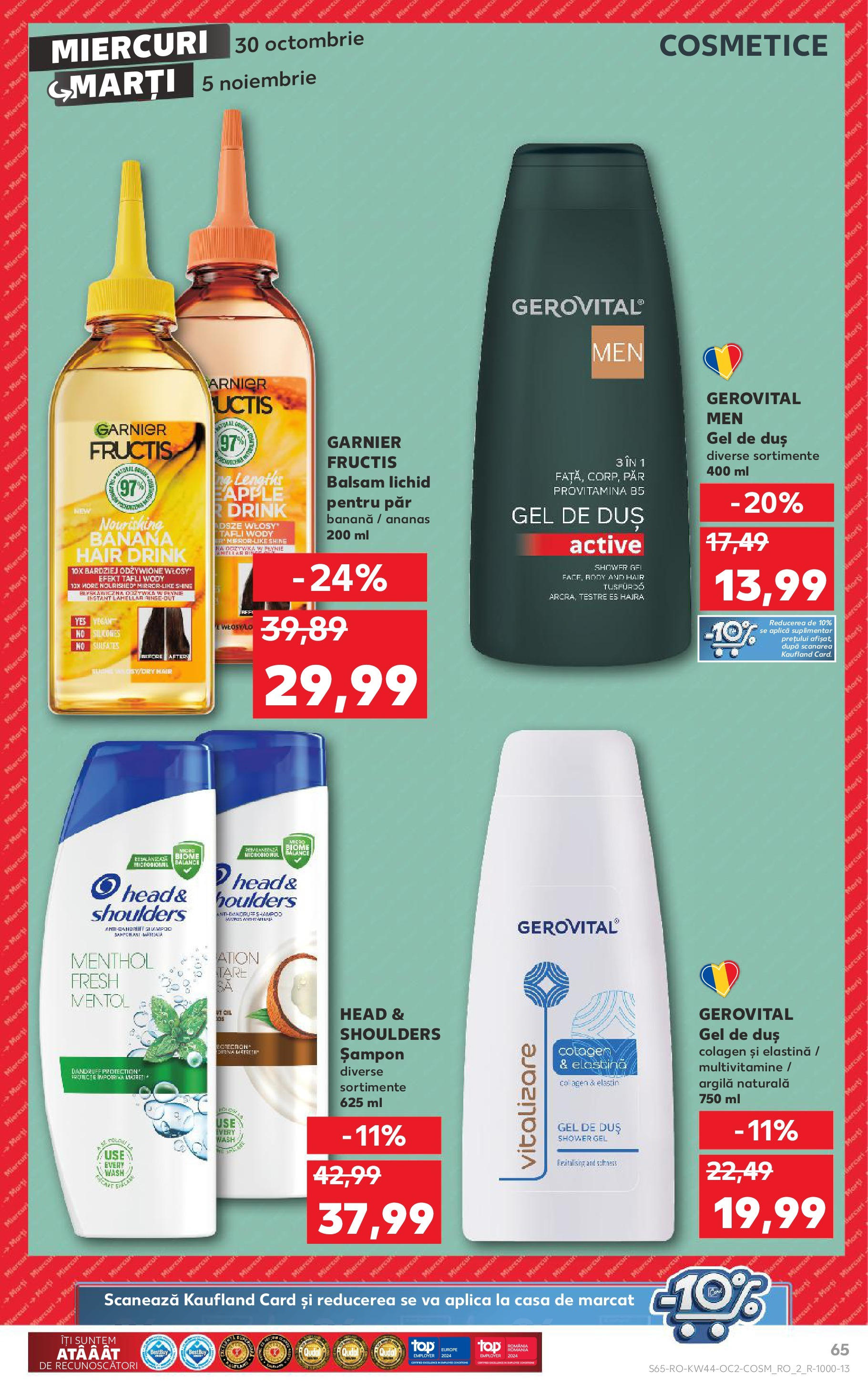 Catalog Kaufland 30 Octombrie - 5 Noiembrie 2024 | Pagina 65