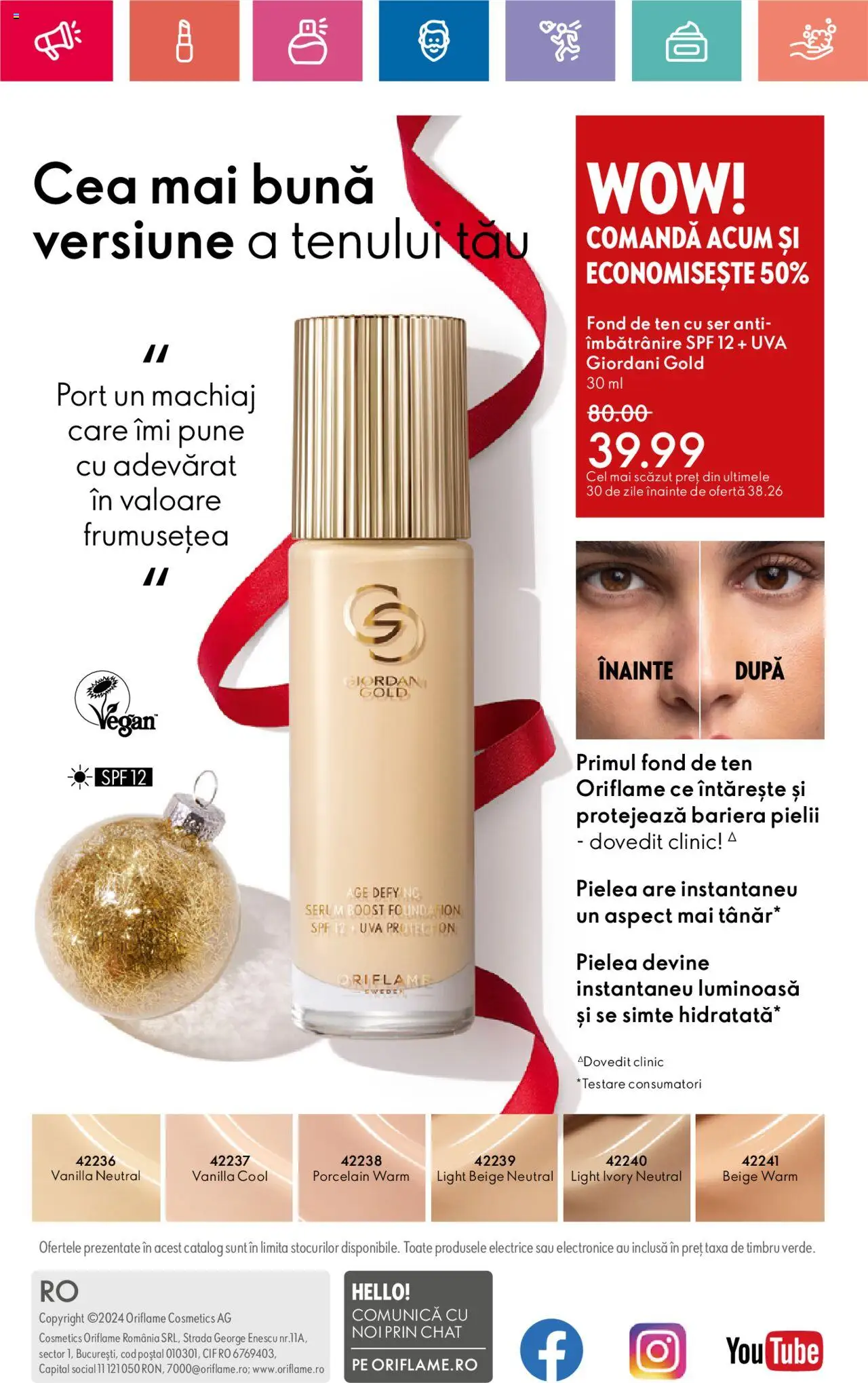 Catalog Oriflame 1 - 28 Decembrie 2024 | Pagina 180