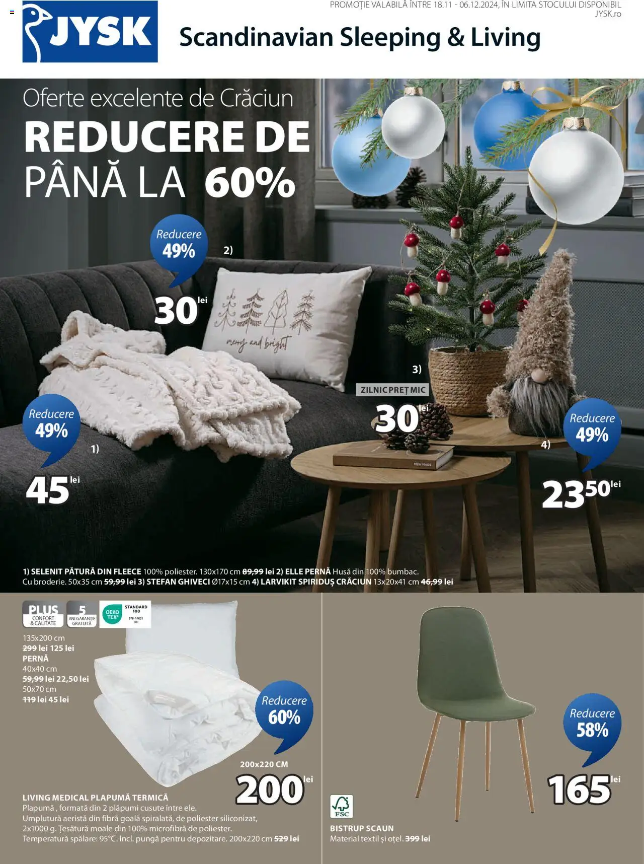 Catalog JYSK 18 Noiembrie - 6 Decembrie 2024 | Pagina 1