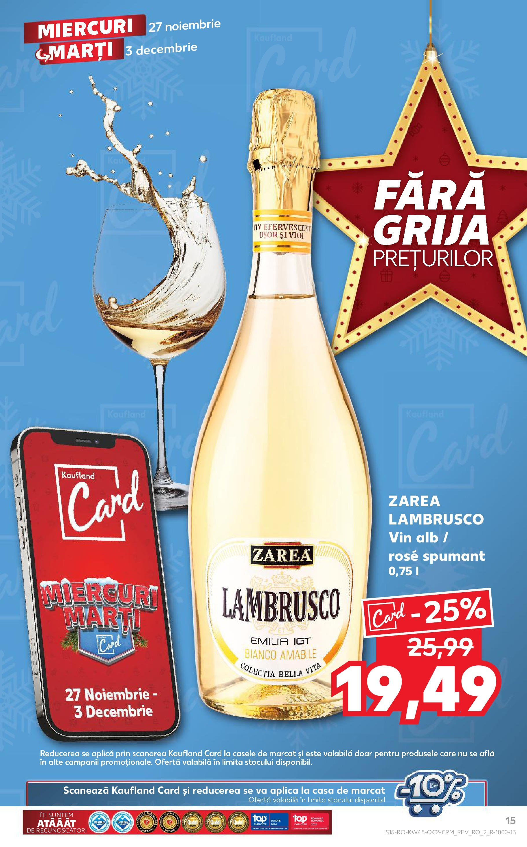 Catalog Kaufland 27 Noiembrie - 3 Decembrie 2024 | Pagina 15