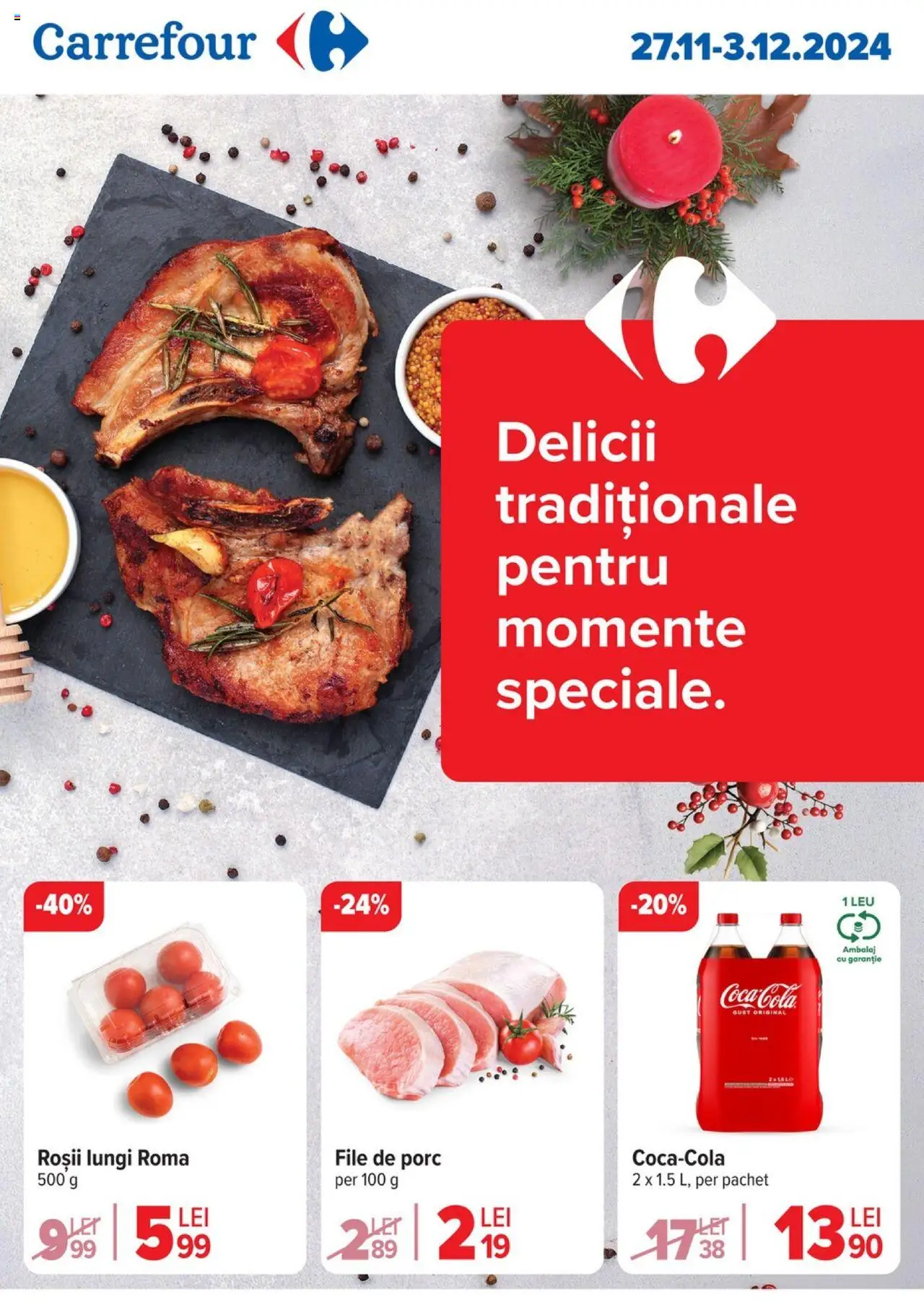 Catalog Carrefour 27 Noiembrie - 10 Decembrie 2024 | Pagina 1