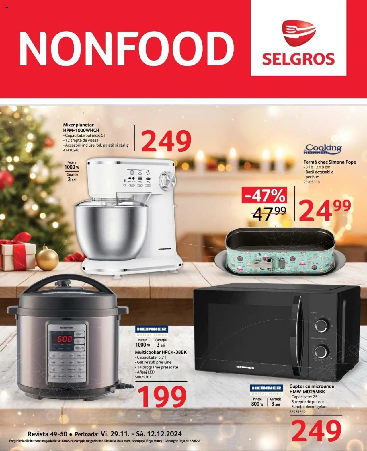 Catalog Selgros 29 Noiembrie - 12 Decembrie 2024 | Pagina 1