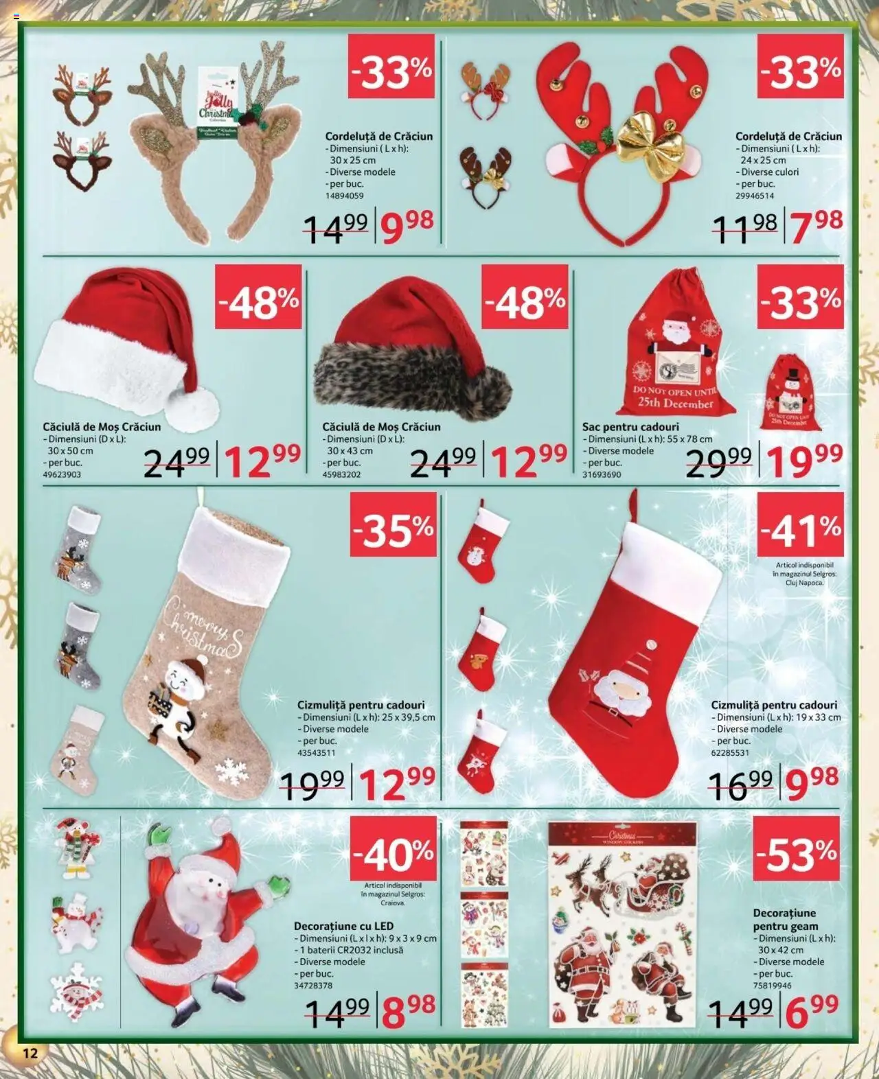 Catalog Selgros 6 - 24 Decembrie 2024 | Pagina 12