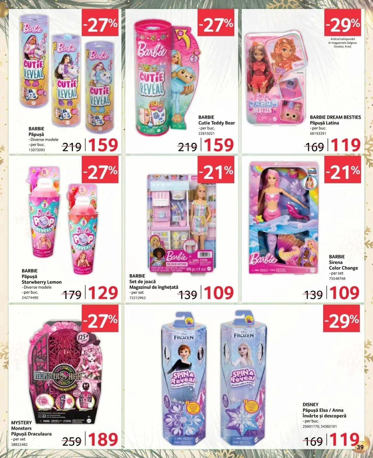 Catalog Selgros 6 - 24 Decembrie 2024 | Pagina 39