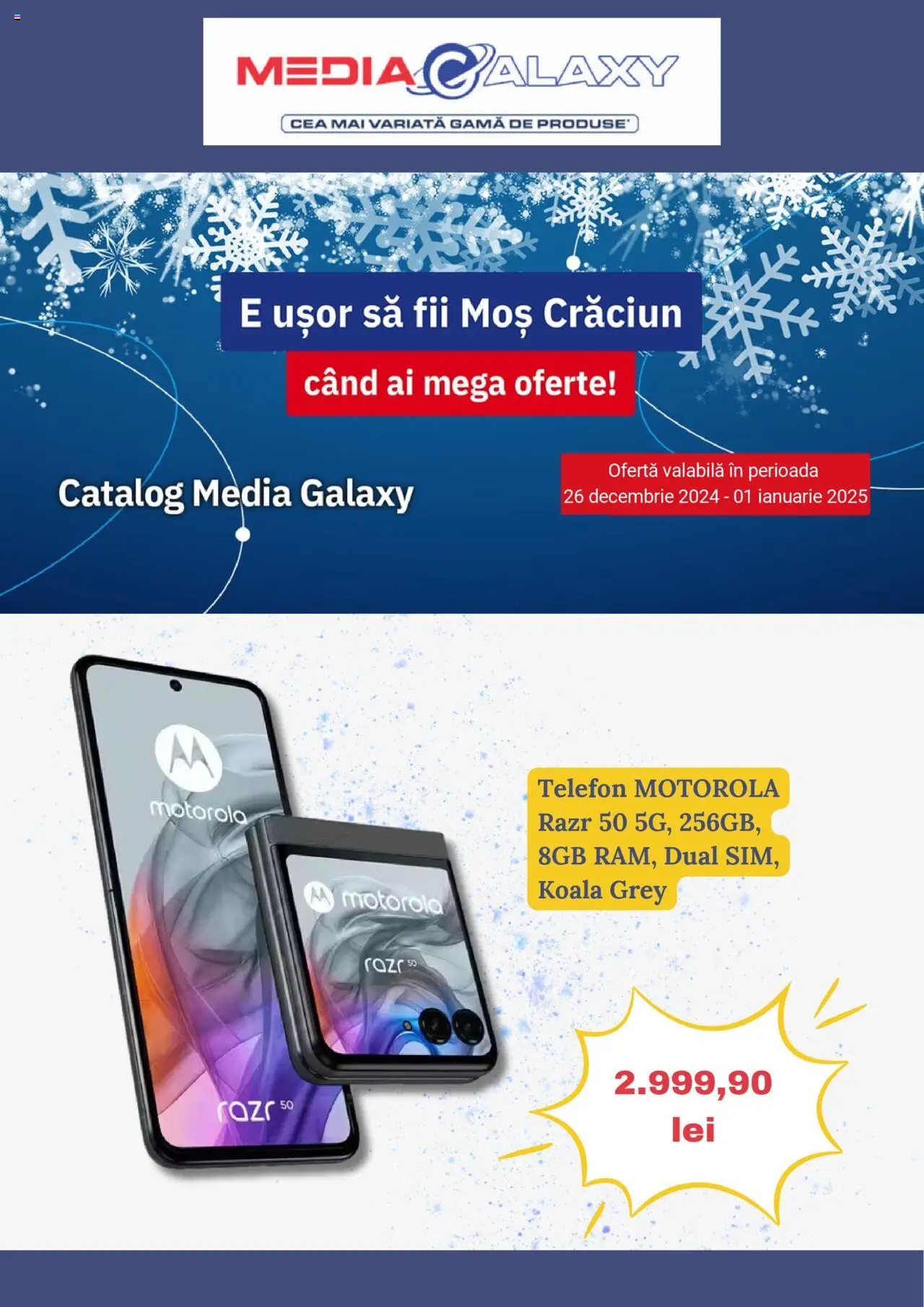 Catalog Media Galaxy 26 Decembrie 2024 - 1 Ianuarie 2025 | Pagina 1