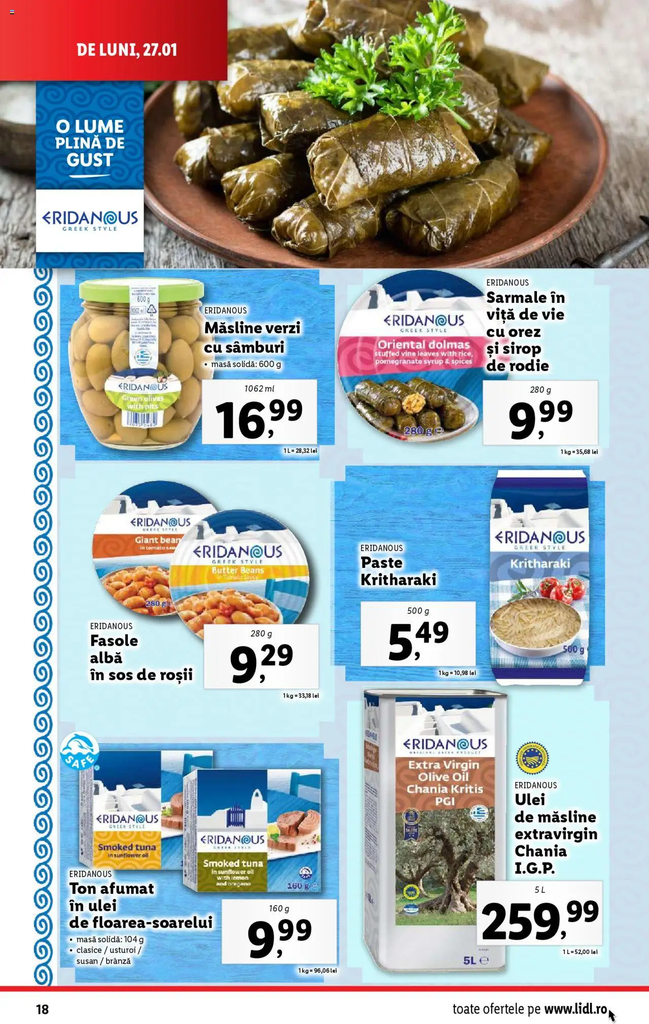 Catalog LIDL 27 Ianuarie - 2 Februarie 2025 | Pagina 18 | Produse: Ulei, Paste, Sos, Usturoi
