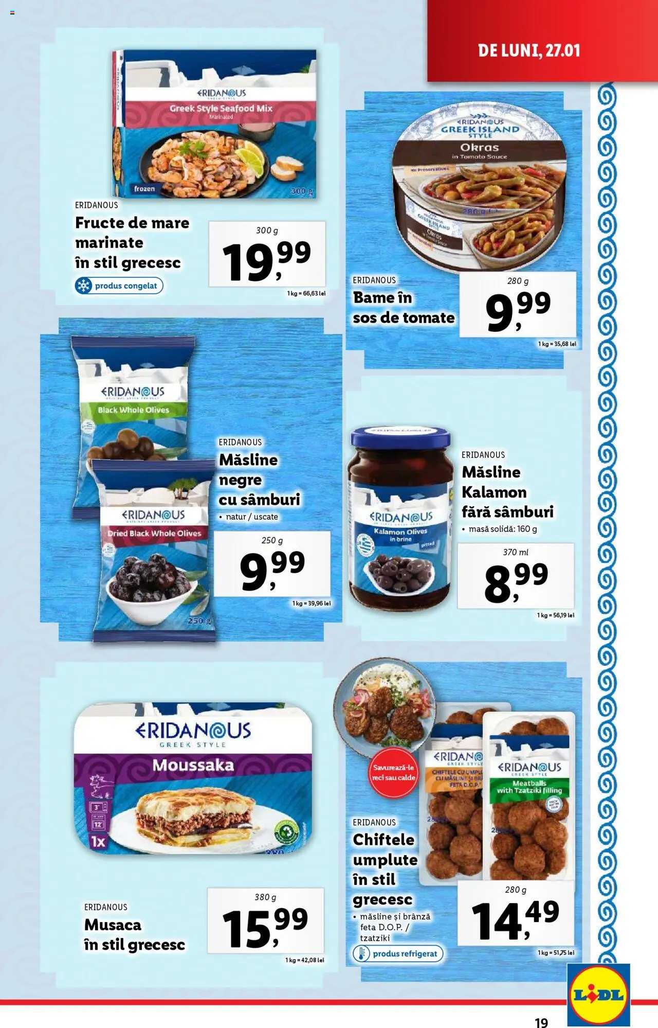 Catalog LIDL 27 Ianuarie - 2 Februarie 2025 | Pagina 19 | Produse: Masă, Brânză, Sos, Fructe De Mare