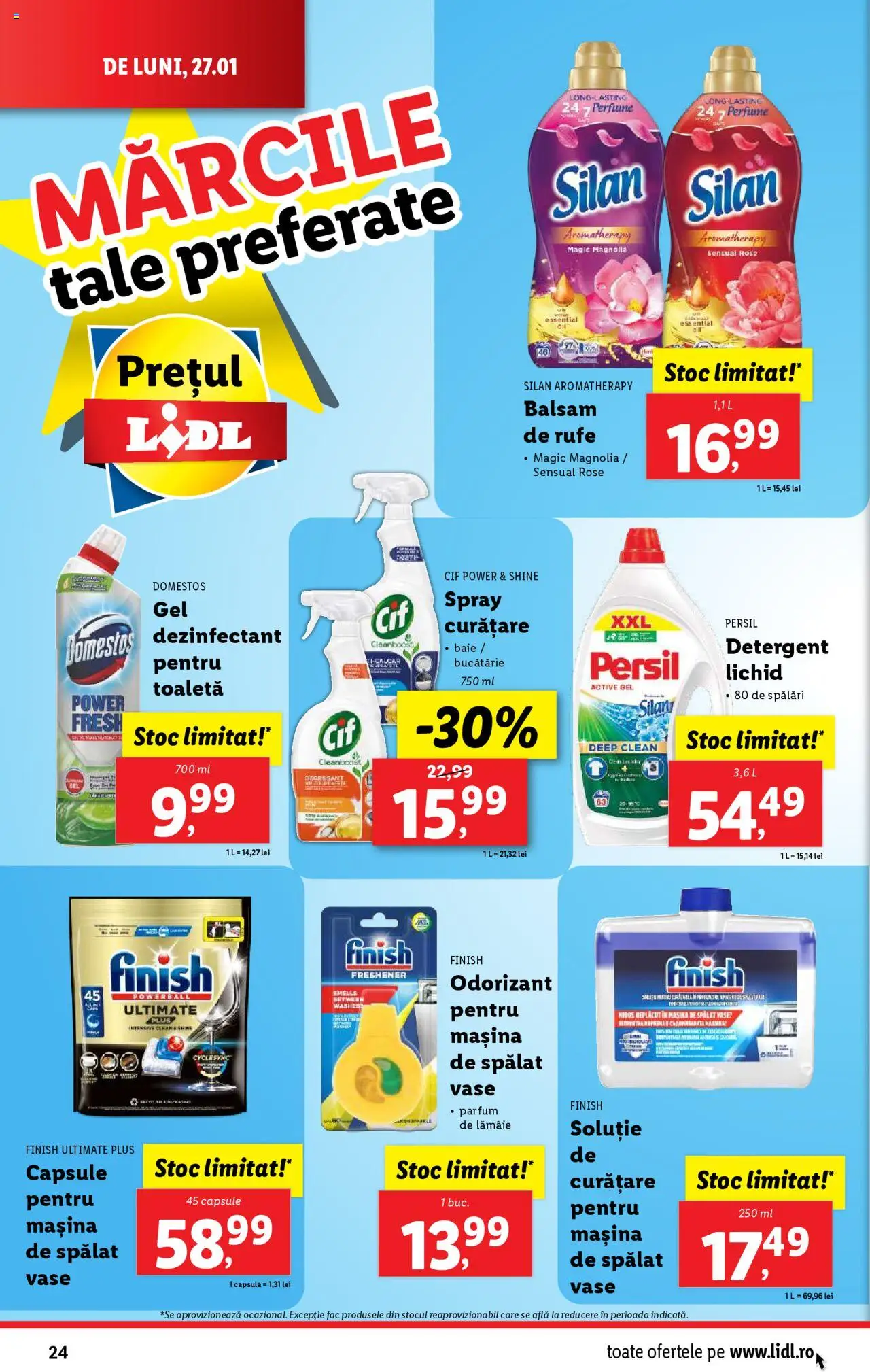 Catalog LIDL 27 Ianuarie - 2 Februarie 2025 | Pagina 24 | Produse: Mașină De Spălat, Bucătărie, Toaletă, Lămâie