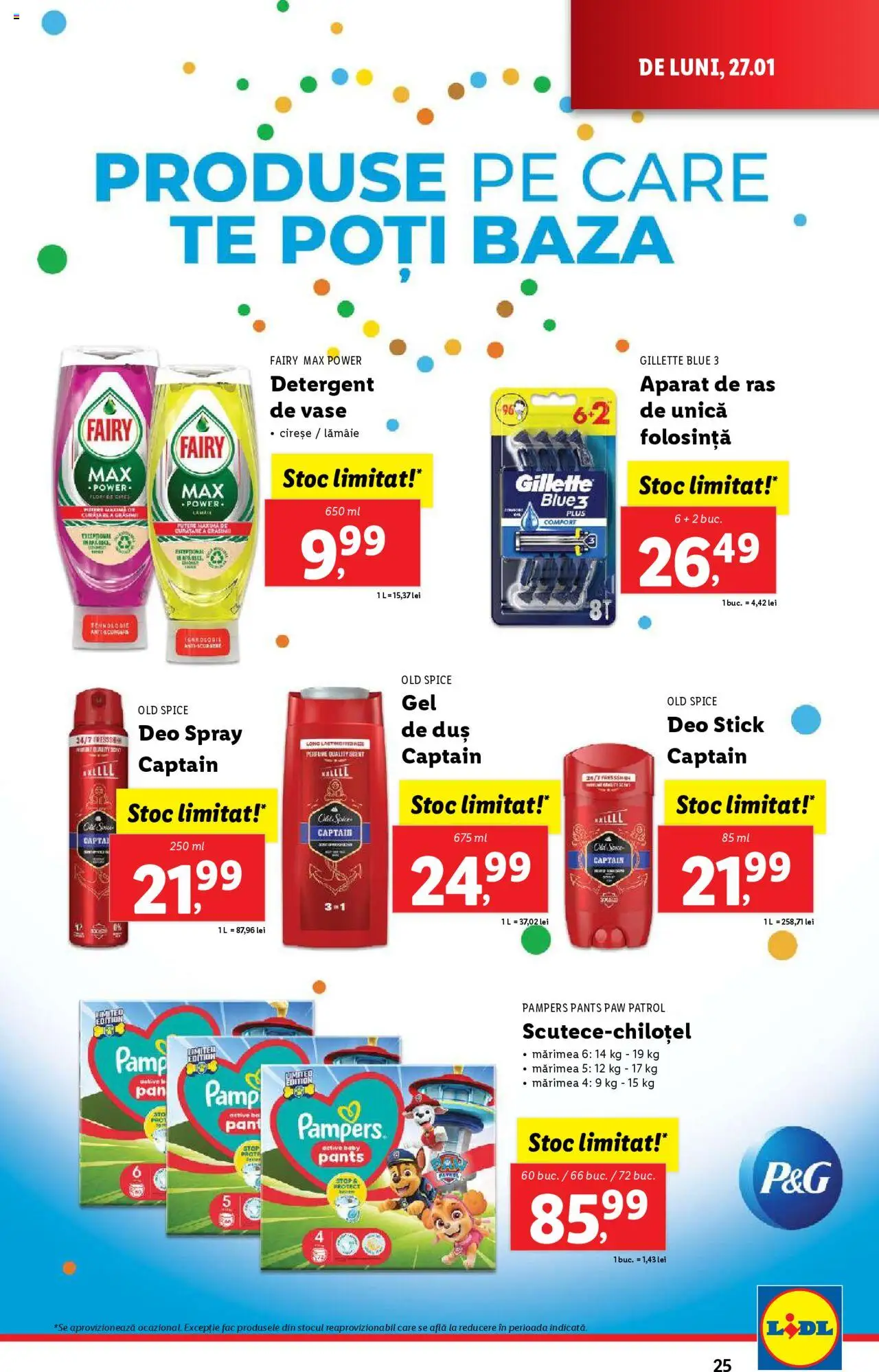 Catalog LIDL 27 Ianuarie - 2 Februarie 2025 | Pagina 25 | Produse: Aparat De Ras, Detergent, Cireșe, Lămâie