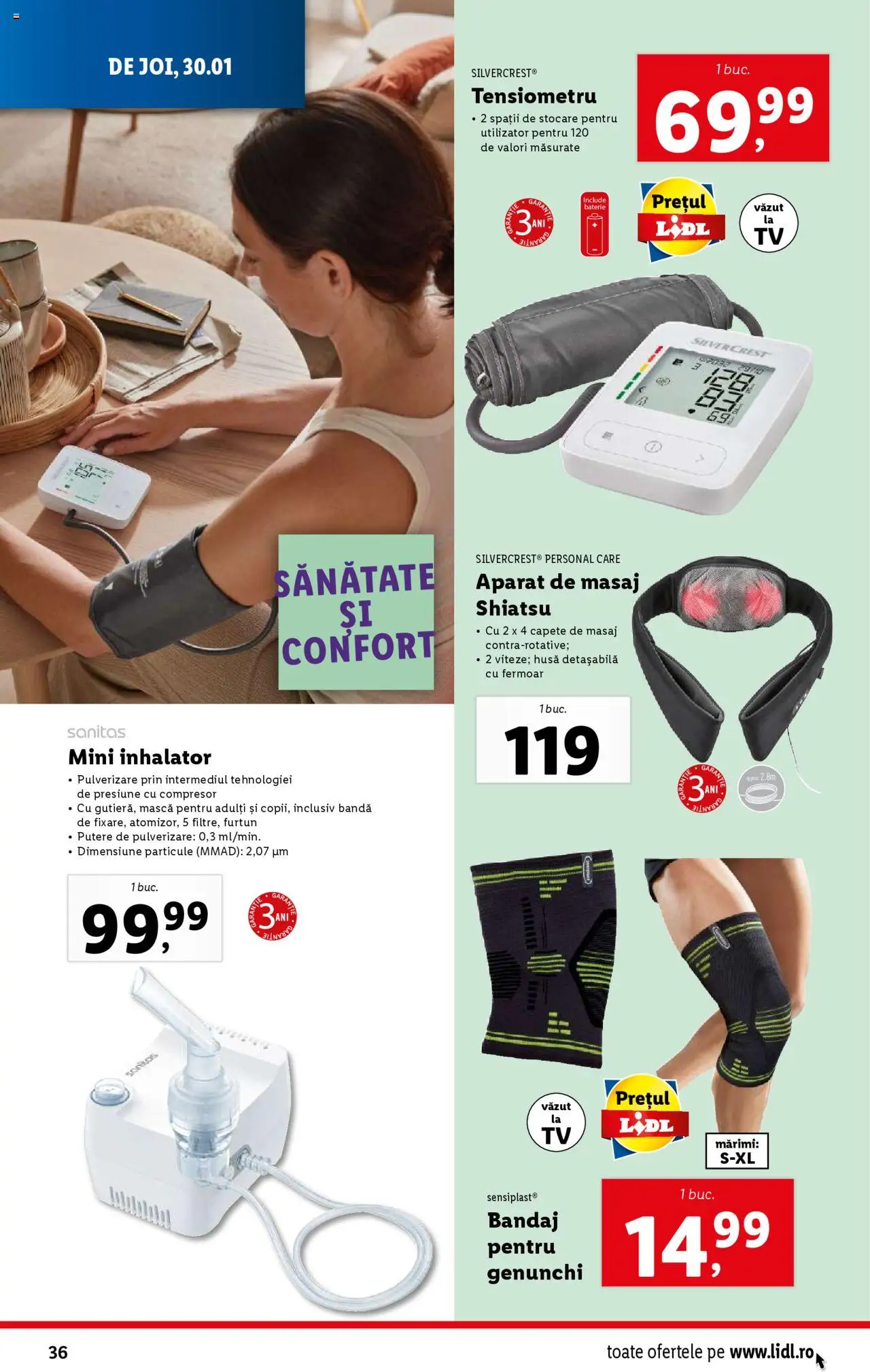 Catalog LIDL 27 Ianuarie - 2 Februarie 2025 | Pagina 36 | Produse: Tensiometru, Baterie